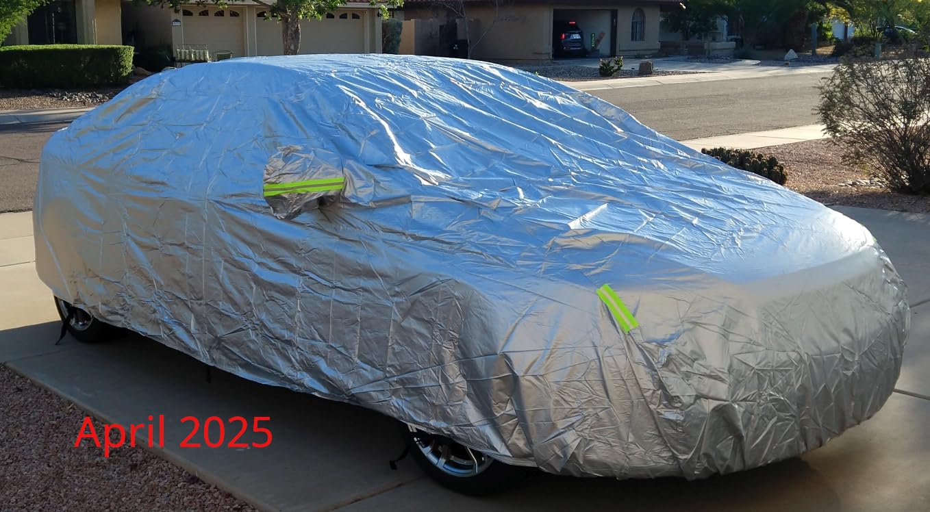 Car Cover, SUV Waterproof Car Covers for Automobiles All Weather | All Season, UV Hail Protection, Snowproof Full Car Cover, Outdoor Full Cover, Universal Fit SUV Up to 190