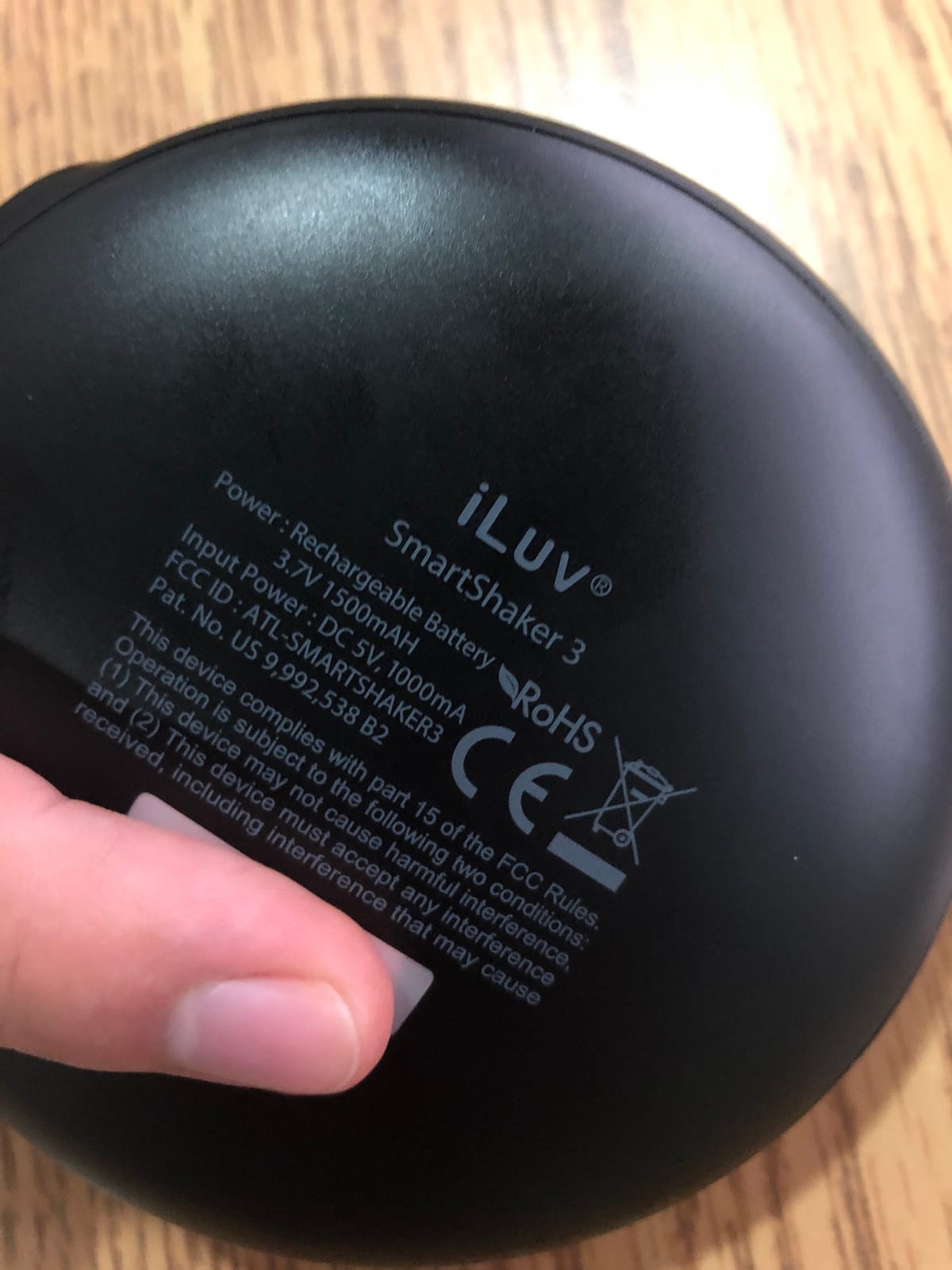 iLuv SmartShaker 3, Wireless Bed Shaker for Hearing Impaired & Heavy Sleepers, 20 Alarms, Call & App Alerts, Bluetooth, Rechargeable Battery, Auto DST, iOS & Android Compatible customer photo 1