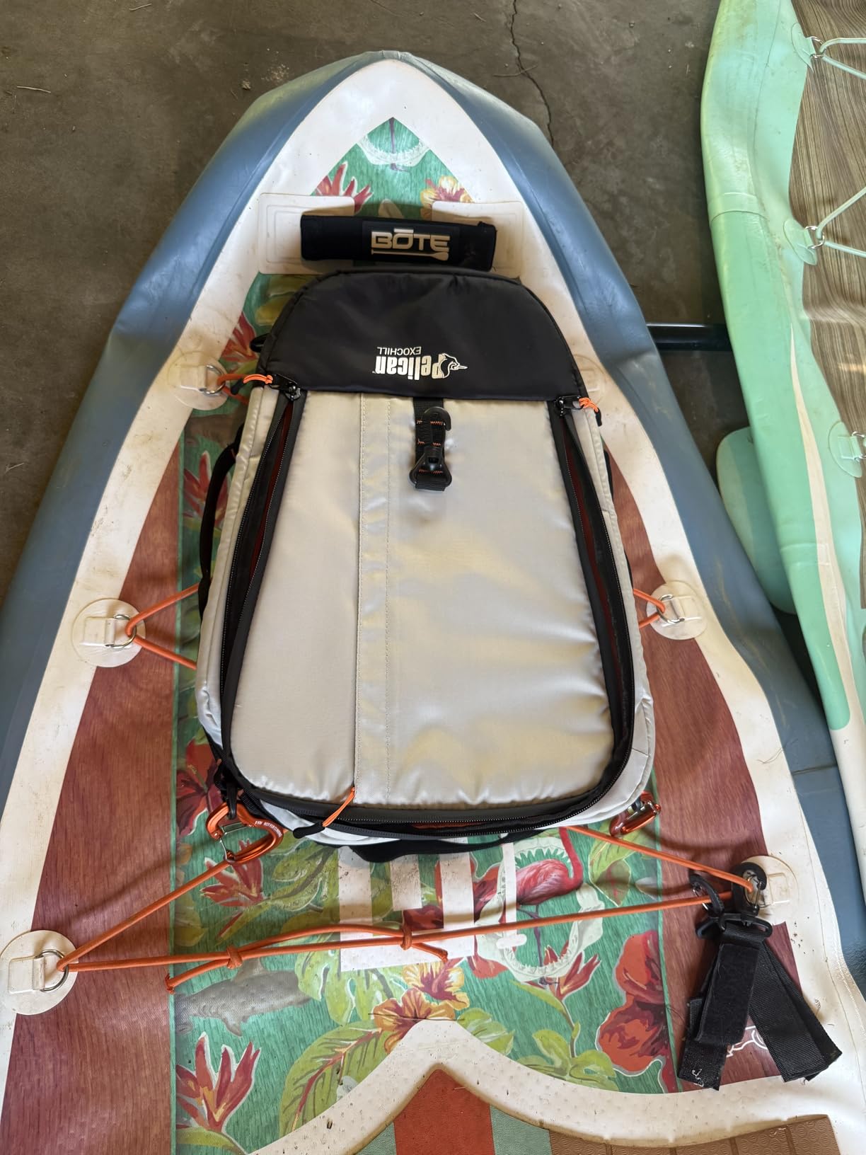 Pelican ExoChill - Soft Cooler Bag - Fit in Most Tank Wells - Removable Shoulder Strap and Handles On Each Side - More Storage Compartment - Black/Grey customer photo 1