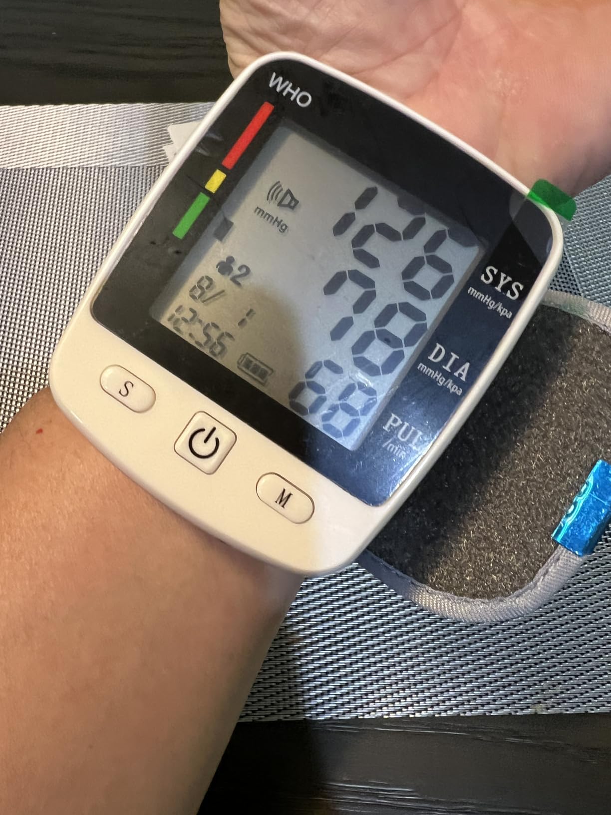 FDA Cleared Blood Pressure Monitor Wrist BP Machine for Home Use | 5.3-7.7in Adjustable Wrist Cuff, Portable & Rechargeable , 2 Users *90 Memory, LCD Screen, Voice Prompt, Carrying Case customer photo 2