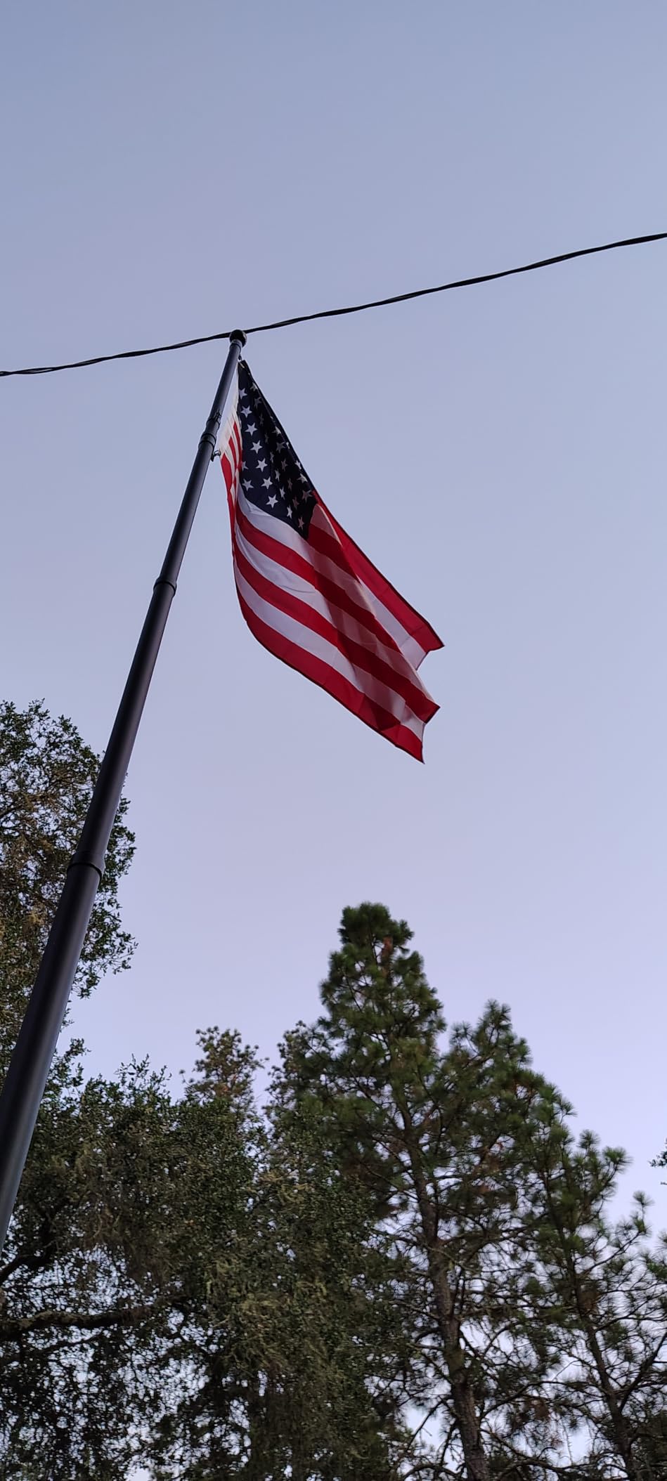 Telescoping Flag Pole for Outside House, 20 FT Heavy Duty 45K PSI & 95 HBW Hard Aerospace Aluminum Flagpole Kit customer photo 1