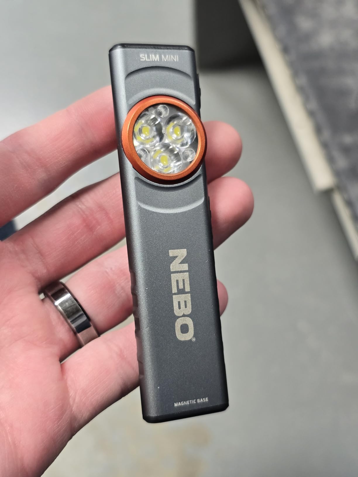 NEBO SLIM Mini Rechargeable Pocket Light | 250 Lumens, 2 Light Modes, Small Flashlight for EDC & Emergencies, Magnetic Base, Lightweight, Water Resistant & Durable, Includes Charging Cable customer photo 2