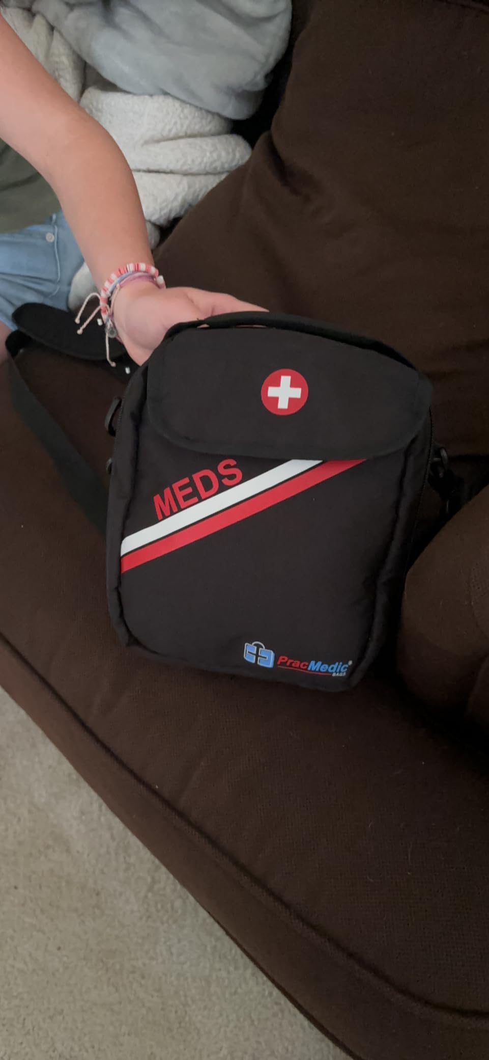 Medical Bag for Travel - Allergy, Asthma or Diabetic Supply Organizer (Red) | TSA Approved Insulated Medical Bag for Insulin Pens, Diabetes Medication, Epi Pens, Inhaler & Spacer or First Aid Supplies customer photo 1