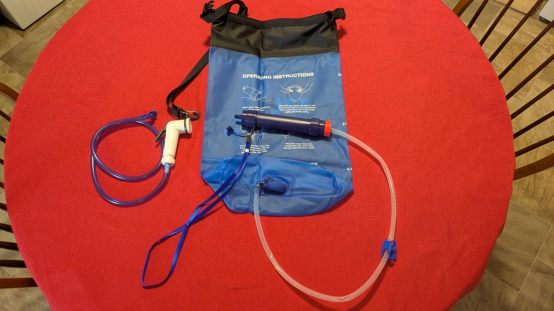 Membrane Solutions 6L Gravity Water Filter Pro for Group Camping | NSF/ANSI 42, 372 & 401 certified; 0.1-micron 4-stage filter, 1,320-gal life for family camping and emergency water backup customer photo 1
