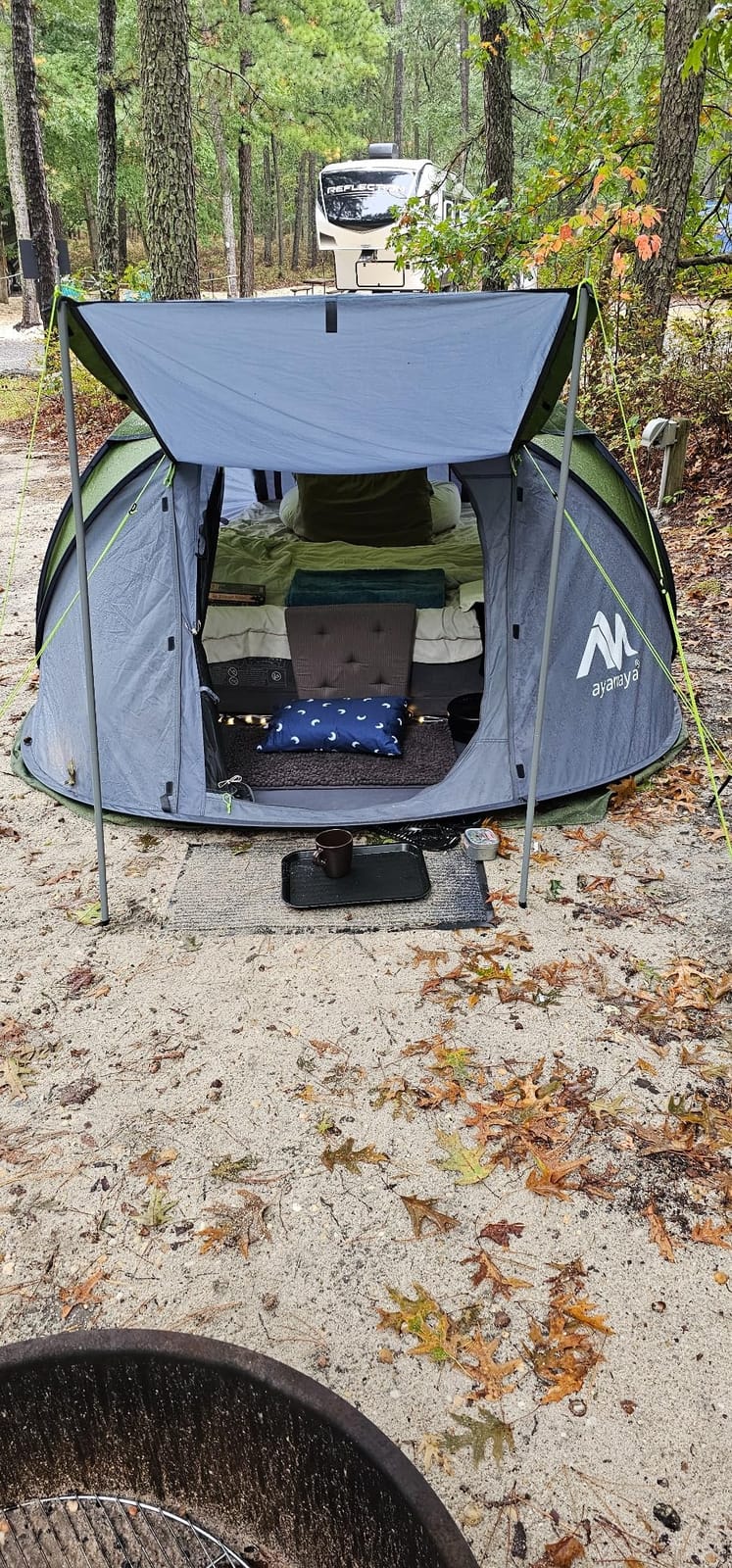 AYAMAYA Waterproof 4/6 Person Easy Pop Up Tents for Camping with Vestibule | Instant Setup, Double-layer Anti-condensation, Porch Poles Included, Large Size for Family Camping, Hiking, Travelling customer photo 2