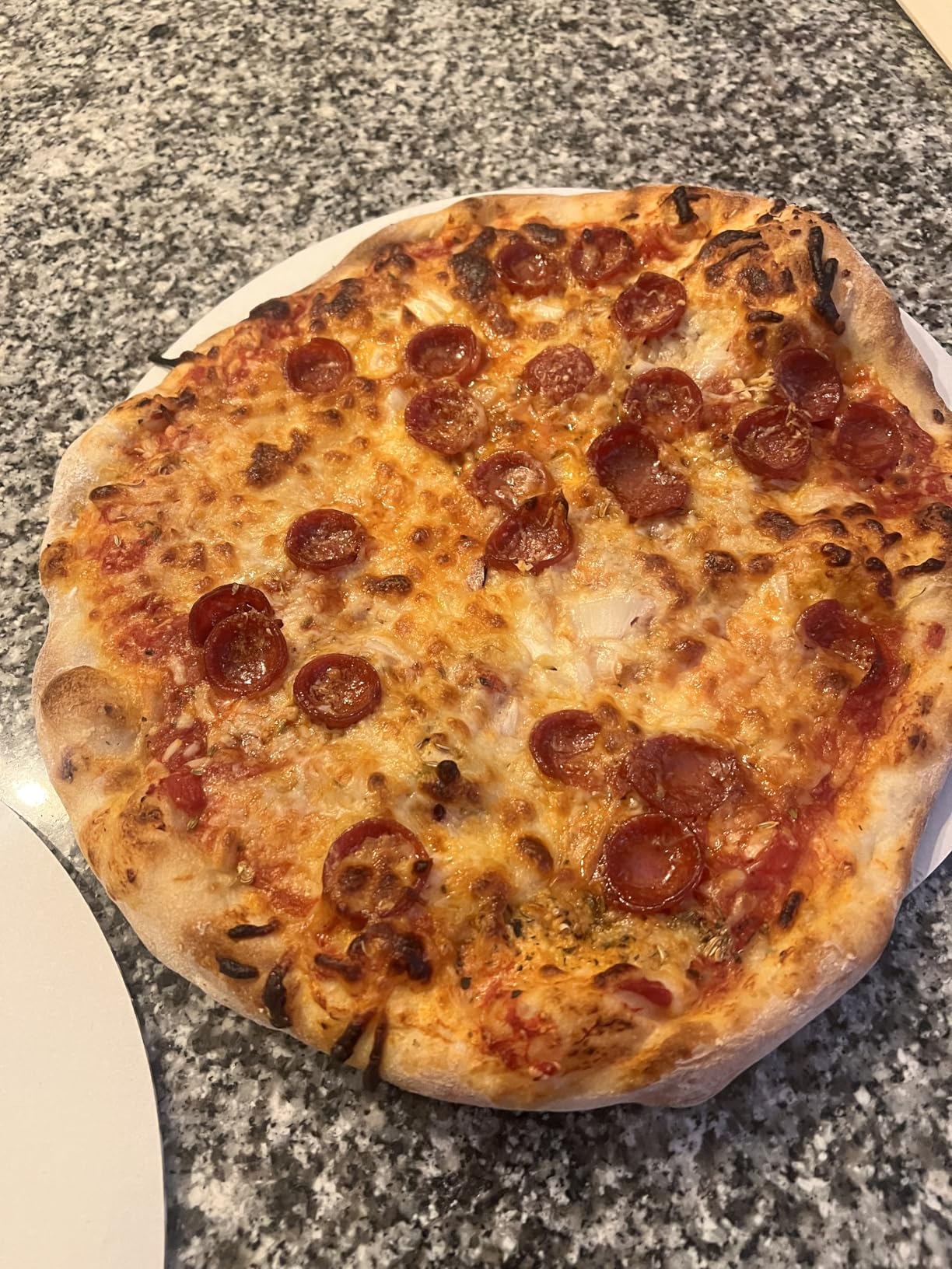 Unicook 20 x 13.5 Inch Extra Large Pizza Stone for Oven and Grill, 10.6 Lbs | Heavy Duty, Even Heating & Consistent Heat Retention, Crispy Crust for 2 Small Pizzas, Bread, Cookies, Includes Dough Scraper customer photo 1