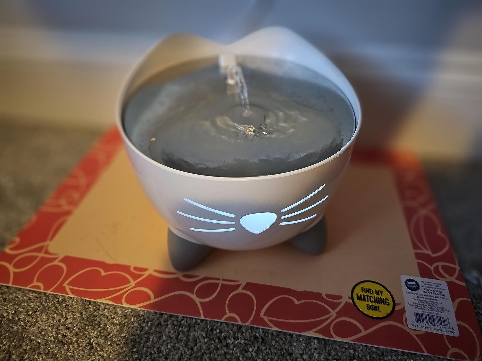 Catit PIXI Smart Water Fountain, White with UV-C Clarifier Light and App Support customer photo 1
