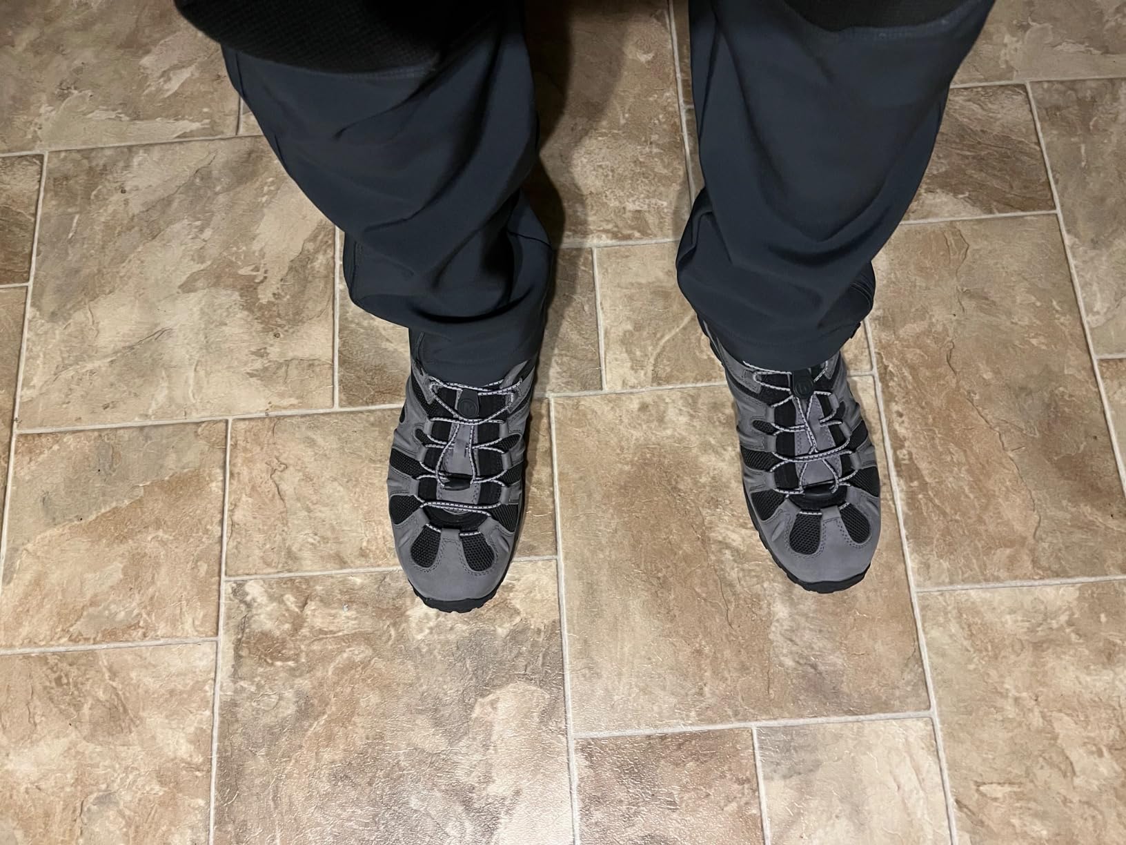 Men's Chameleon 8 Stretch Tactical Work Shoes, Waterproof Nubuck & Mesh Upper Ultra-Lightweight Hiking Combat Boots customer photo 1
