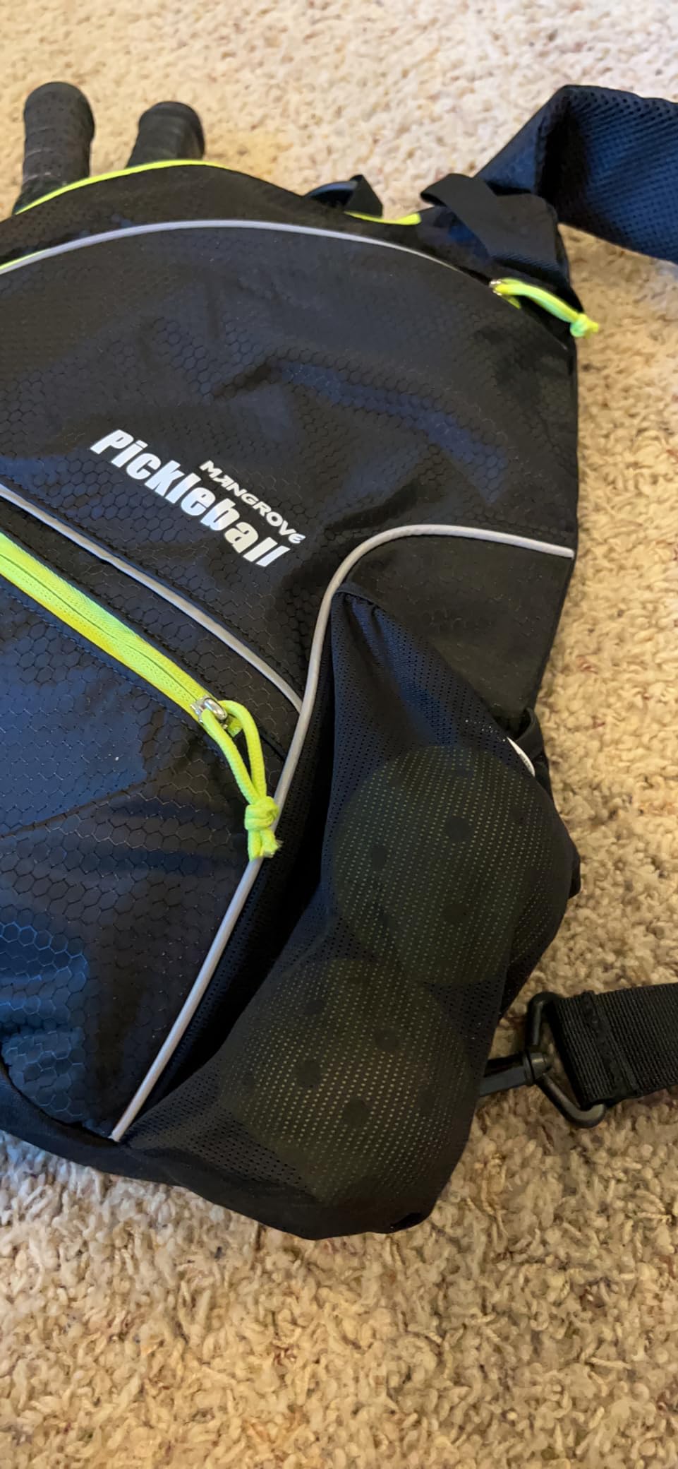 Mangrove Pickleball Bag with Fence Hook/Large Capacity/5 Dedicated Pockets | Water-Resistant Pickleball Backpack, Reversible Air-mesh Sling Strap, Quick-Access Carry, Padded Back, For Court & Daily customer photo 2