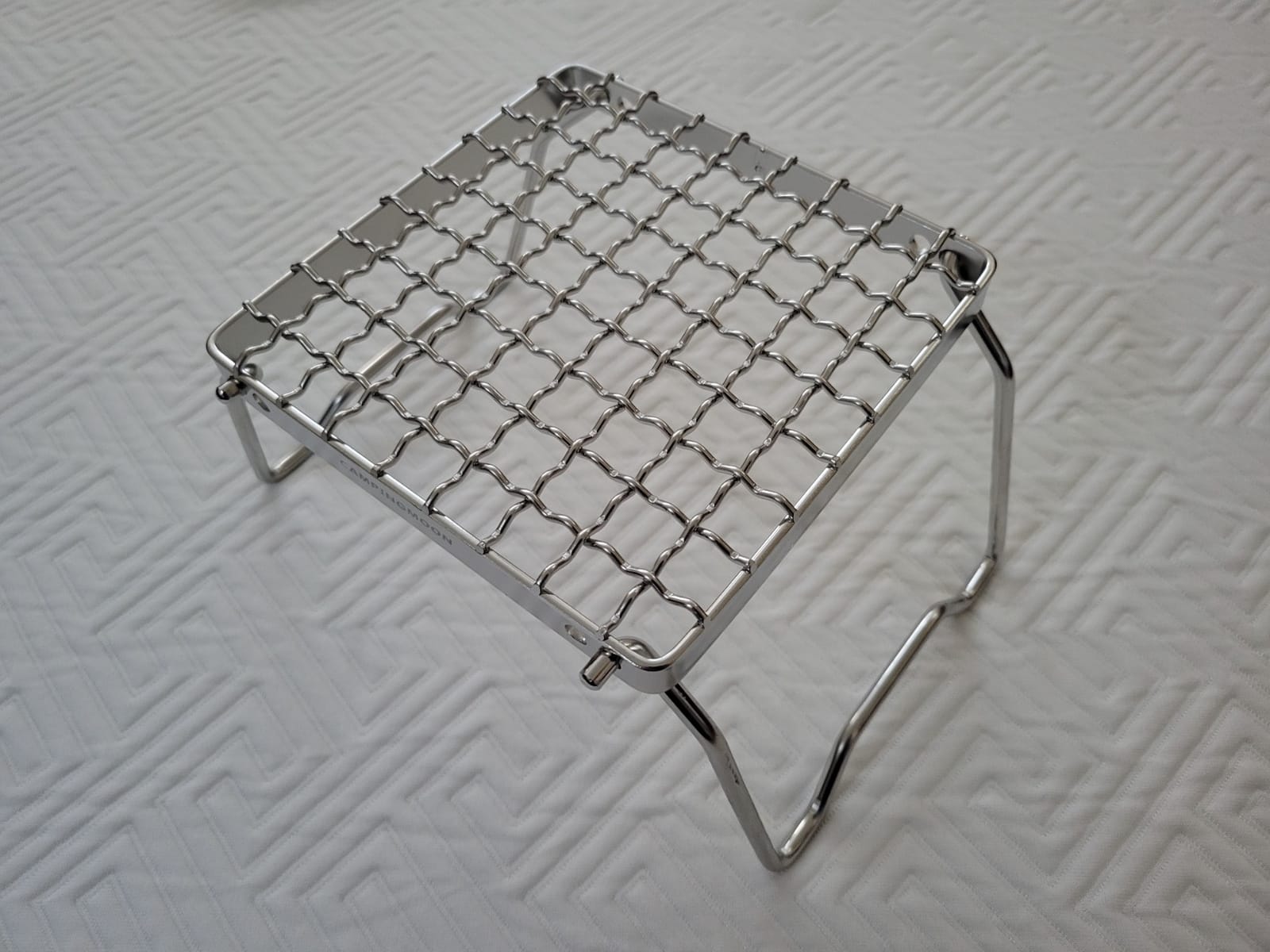 CAMPINGMOON Portable Folding Camping Campfire Grill over Fire Split Stoves 304 Stainless Steel (Grid wire MS-1011) customer photo 1