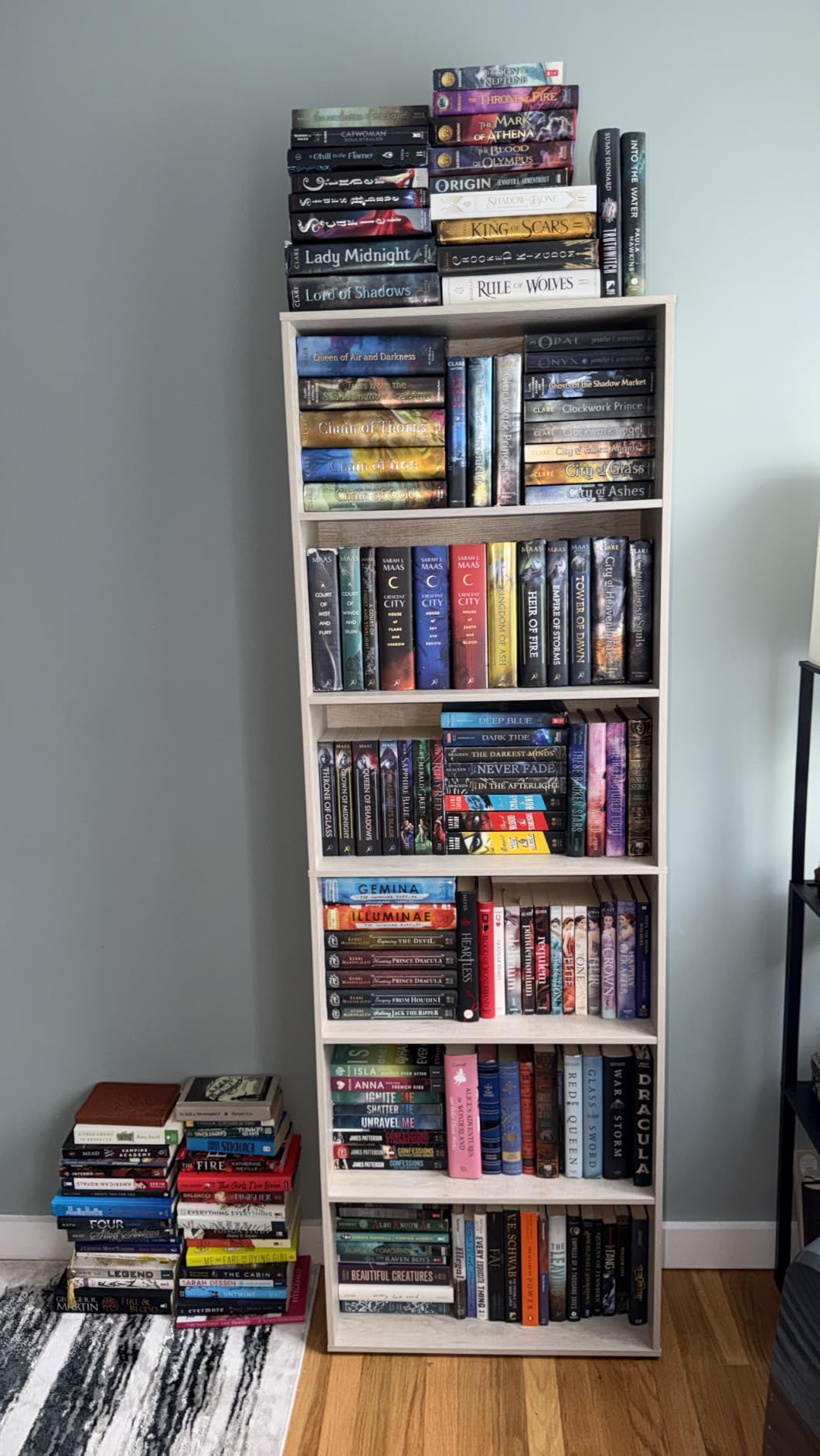 IRONCK Industrial Bookshelves and Bookcases Floor Standing 6 Shelf Display Storage Shelves 70 in Tall Bookcase Home Decor Furniture for Home Office, Living Room, Bed Room, Vintage Brown customer photo 2