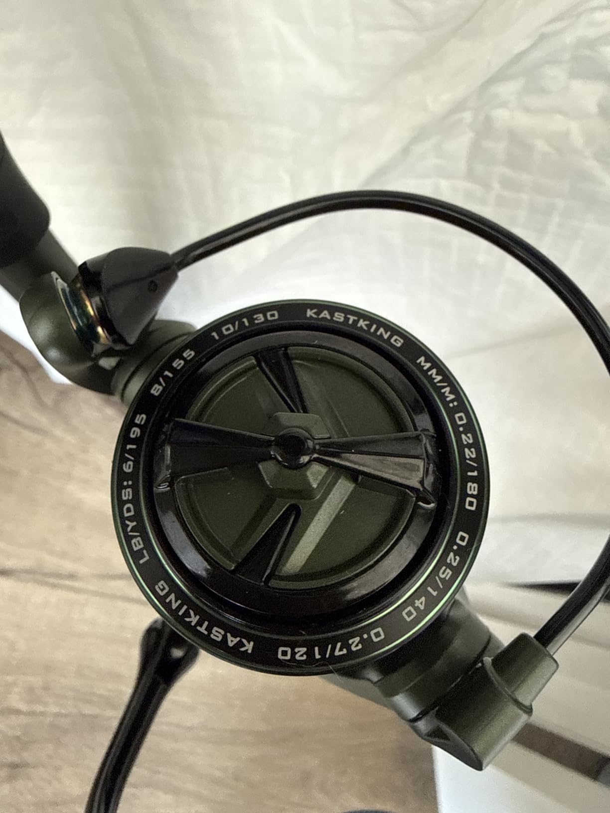 KastKing Spartacus II Spinning Fishing Reels for Saltwater & Freshwater | Max Drag: 22 lb, 7+1 BB, 12.5 oz, Graphite Frame, 5.2:1 Gear Ratio, Size 500 & 1000 Perfect for Ice Fishing customer photo 1