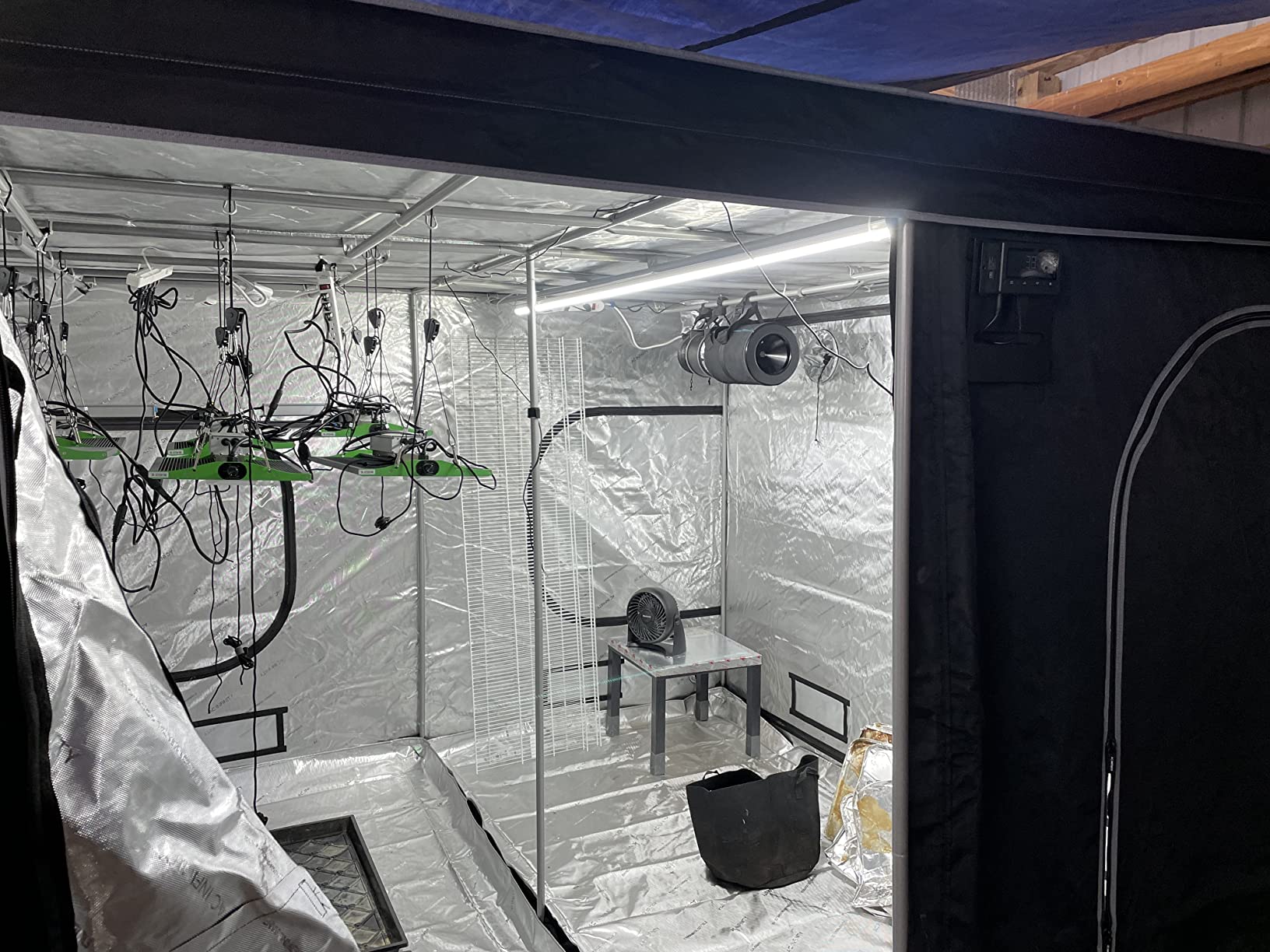 AC Infinity CLOUDLAB 811, Advance Grow Tent 10x10, Thickest Poles & Mylar, 2000D Mylar Canvas, 1