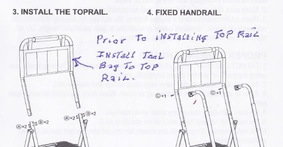 HBTower Step Ladder with Handrails, 4 Step Ladder with Attachable Tool Bag | Anti-Slip Wide Pedal for Home Kitchen Pantry Office, Black customer photo 2