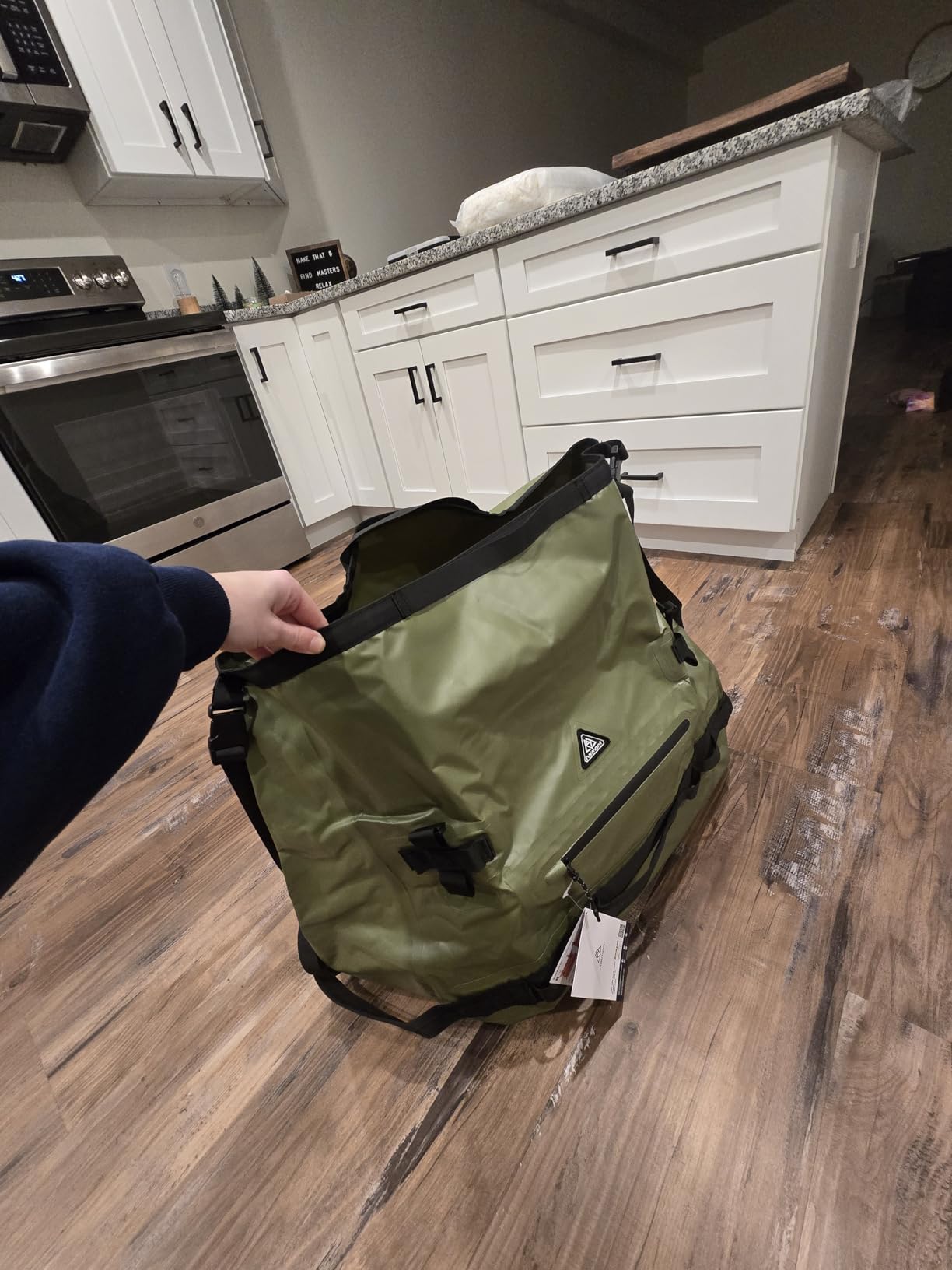 Haimont IPX7 Waterproof Roll-Top Dry Duffel Backpack Bag - 60L/90L Sizes, 500D Tarpaulin, Welded Seams, Mesh Pockets, Boating, Kayaking & Camping customer photo 1
