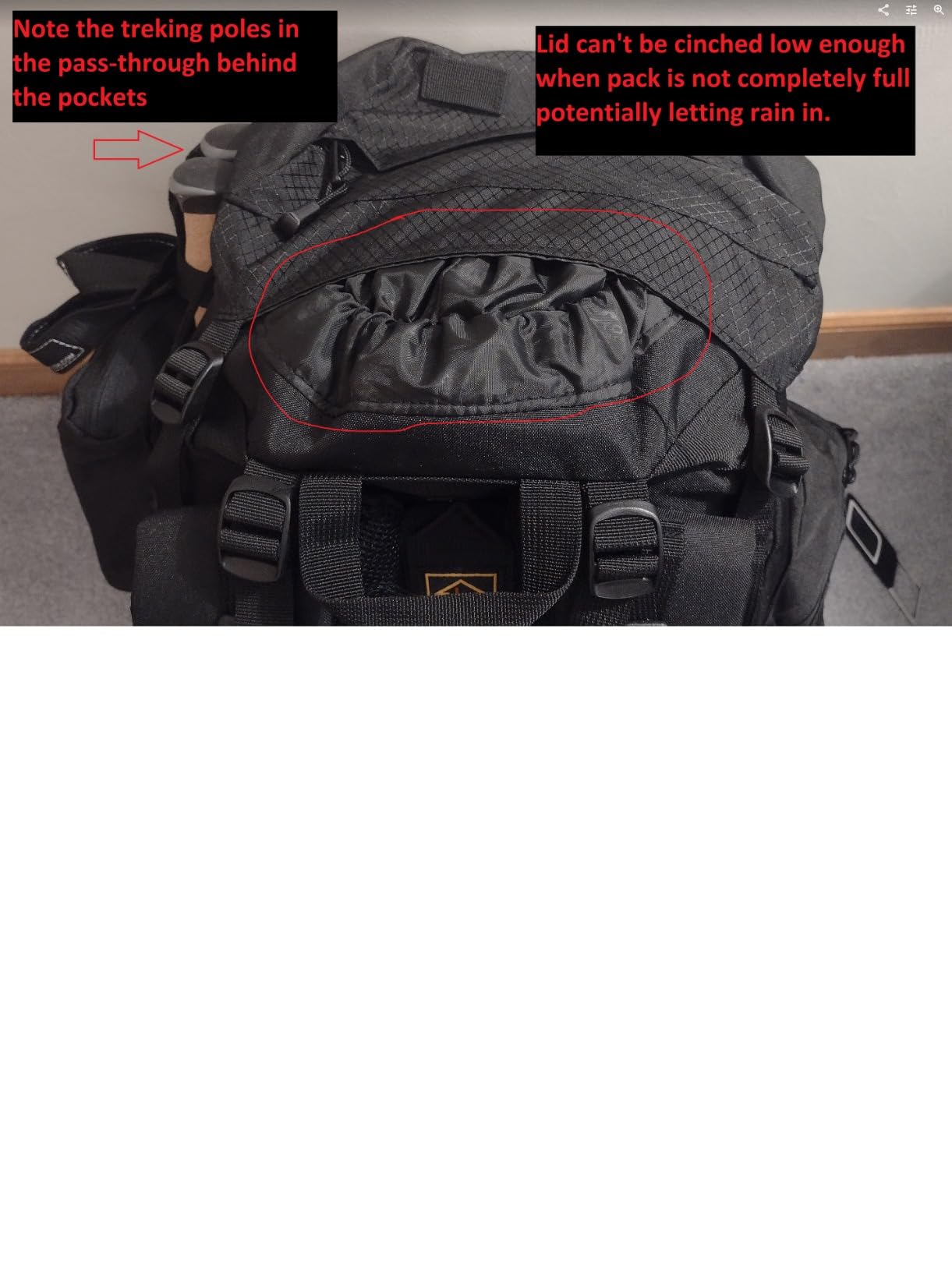 Teton 65L Explorer Internal Frame Backpack for Hiking, Camping, Backpacking, Rain Cover Included, Graphite customer photo 1