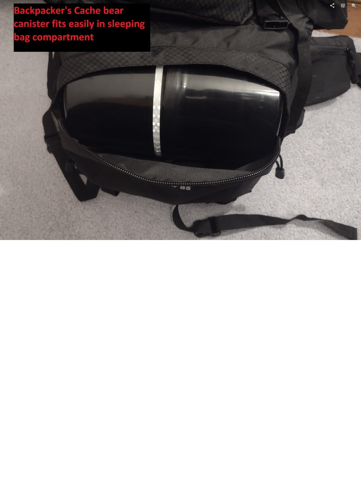 Teton 85L Explorer Internal Frame Backpack for Hiking, Camping, Backpacking, Rain Cover Included, Buck Brown customer photo 2