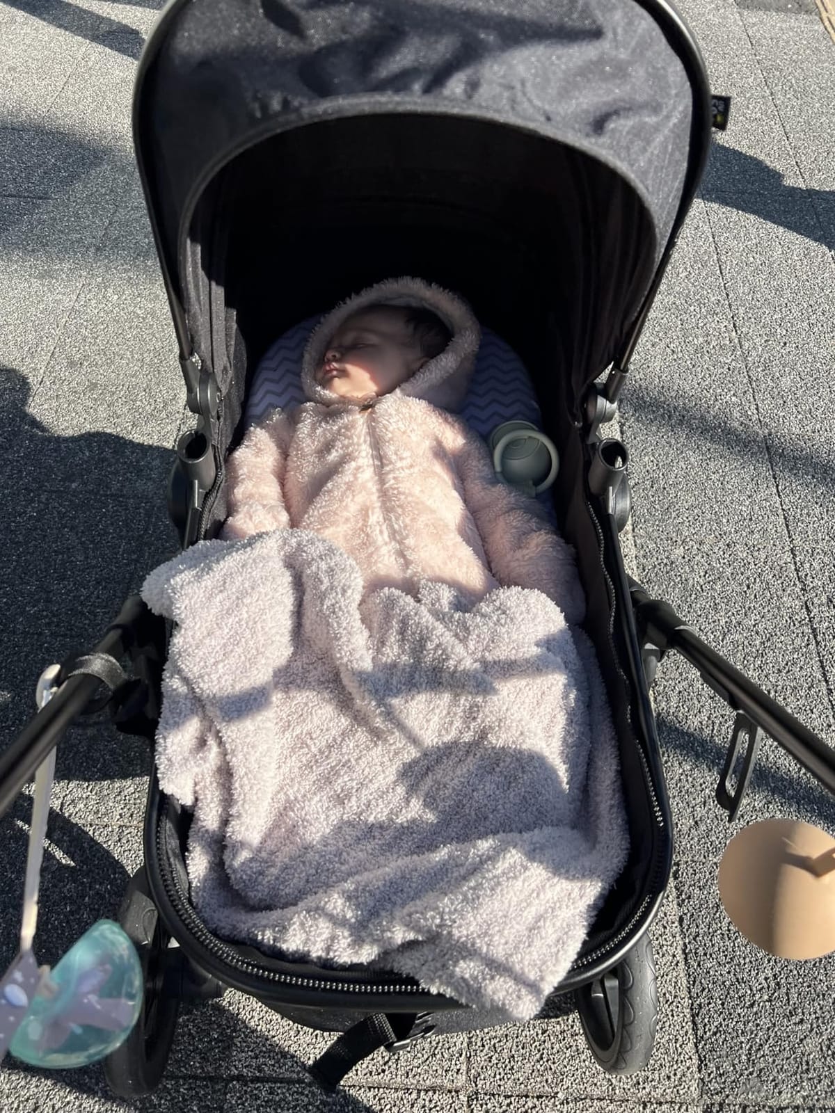 Mompush Wiz 2-in-1 Bassinet Stroller Reversible Seat, One-Hand Fold, Sage | Newborn to toddler, large wheels with suspension, multi-position recline, UPF 50+ canopy, large basket, cup holder included customer photo 2