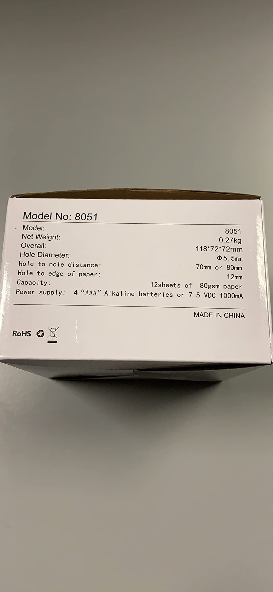 Electric 2 Hole Punch,VEYETTE Black Hole Punch,Punches Up to of 12-15 Sheets Paper, AC or Battery customer photo 2