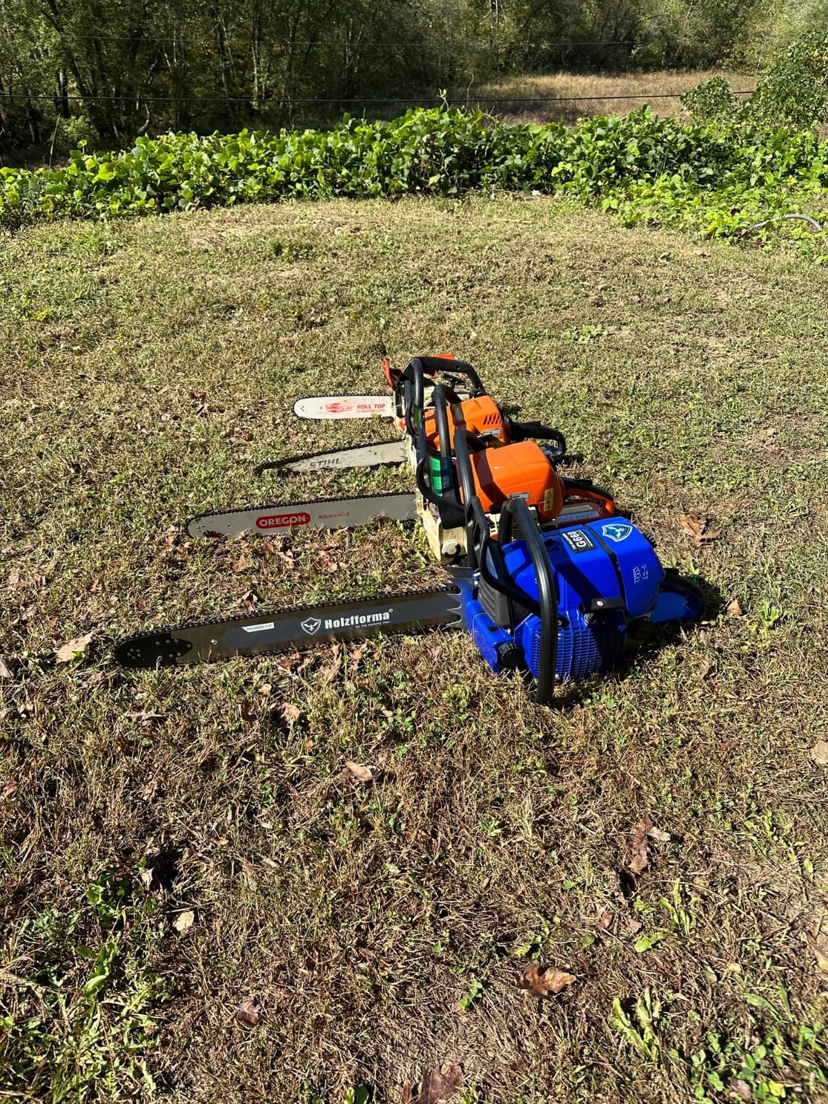 Holzfforma 92CC G660 Gasoline Chain Saw Blue Thunder with 25 Inch Guide Bar customer photo 2