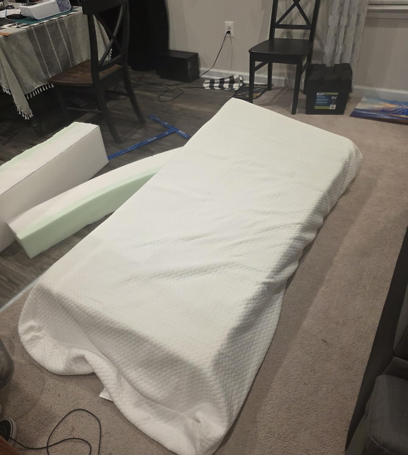FDW | 8 Inch Queen Mattress | Medium Firm | Gel Memory Foam | White customer photo 2