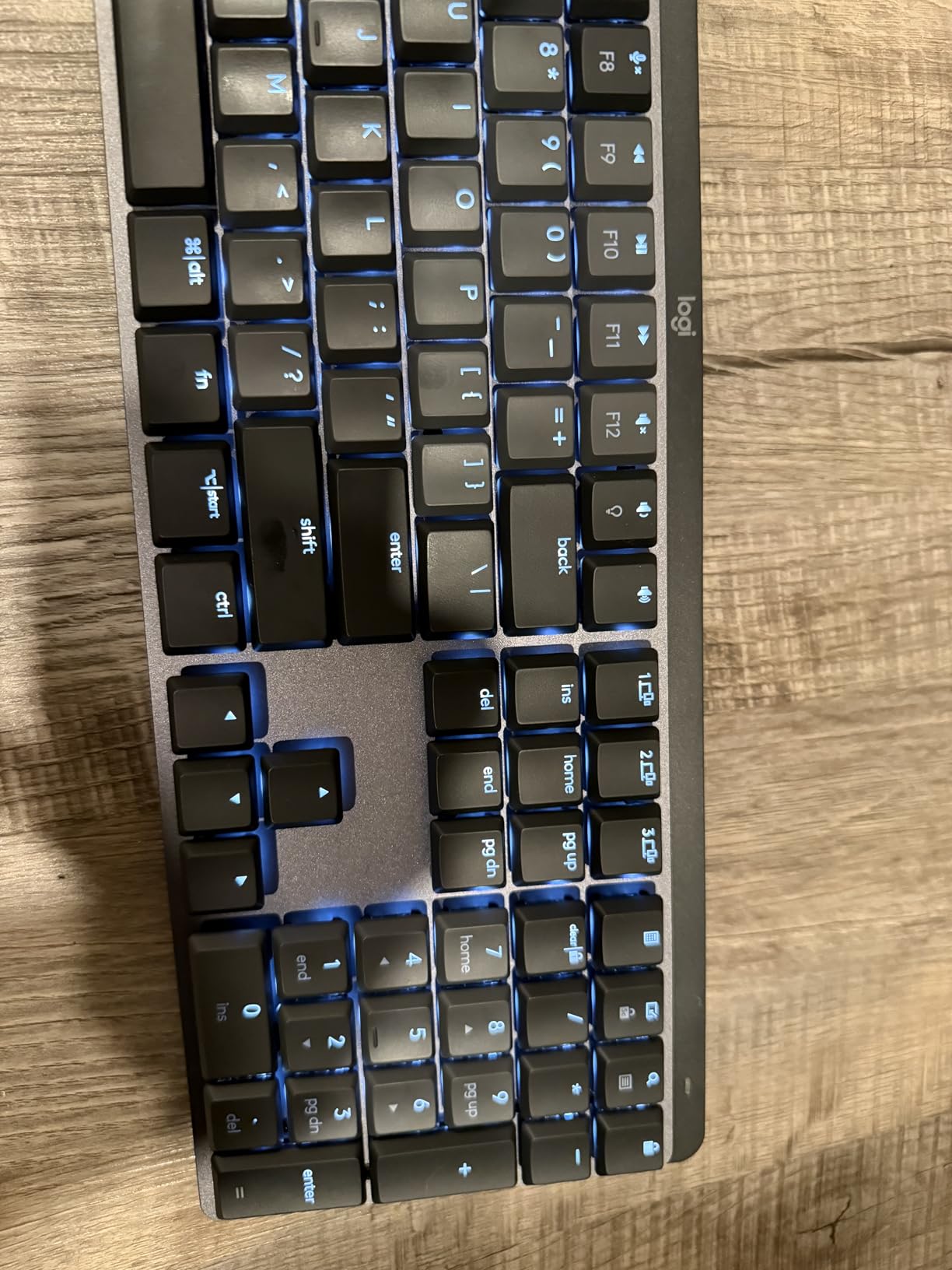 Logitech MX Mechanical Mini Wireless Illuminated Keyboard Tactile Quiet | Low-profile full-size, 3 device Bluetooth pairing, Smart backlight auto-adjusts, USB-C rechargeable, Up to 15 day battery customer photo 2
