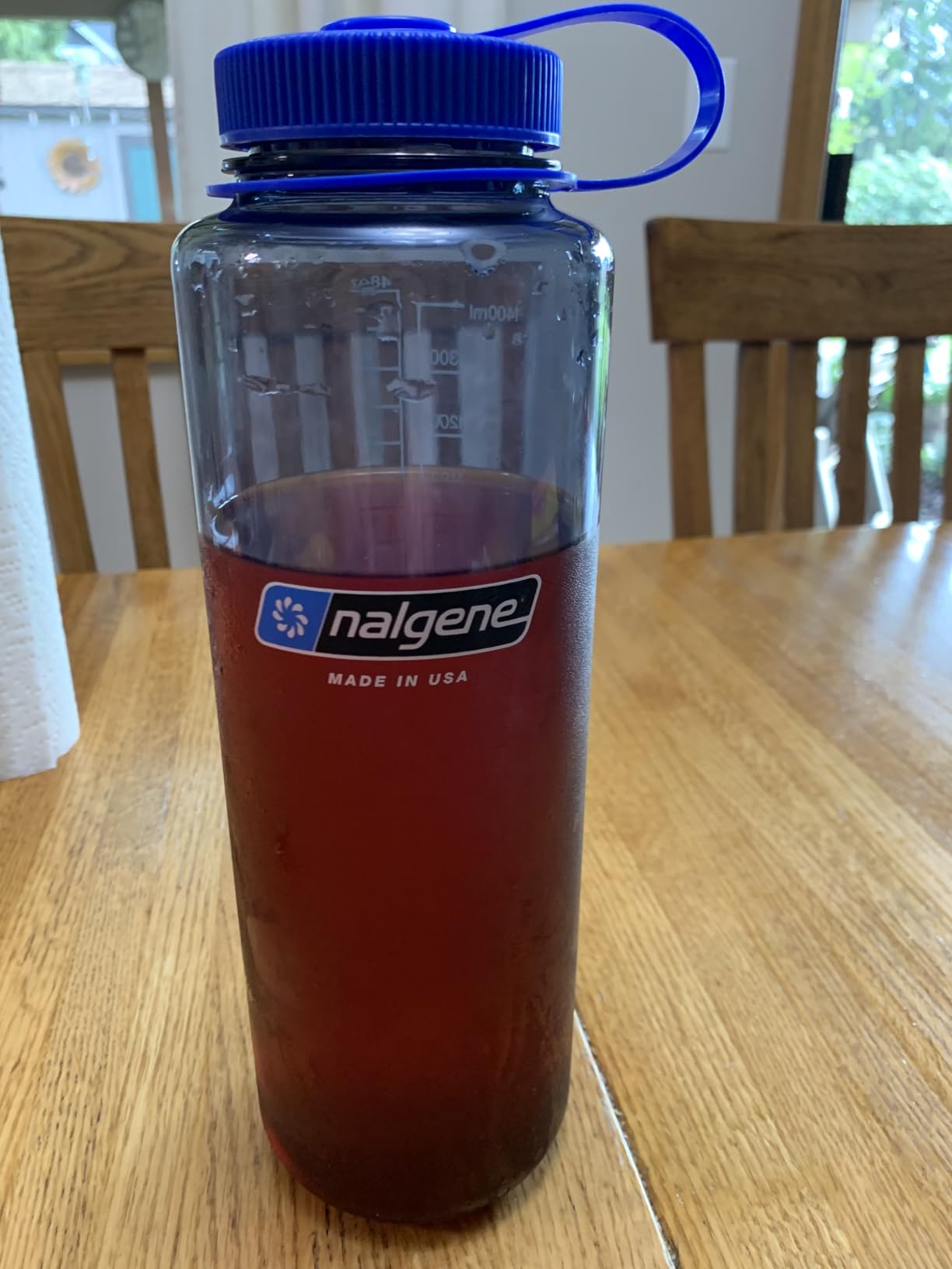 Nalgene 48 oz Wide Mouth Silo Water Bottle, Blue | BPA-Free, Durable & Lightweight, Leak Proof, Dishwasher Safe customer photo 2