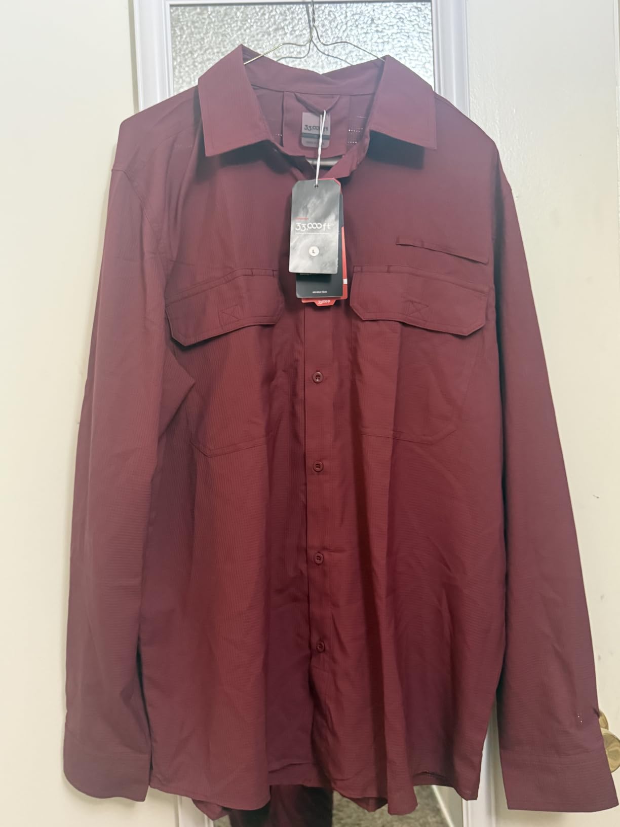 Men's Long Sleeve Sun Protection Shirt UPF 50+ UV Quick Dry Cooling Fishing Shirts for Travel Safari Camping Hiking customer photo 2