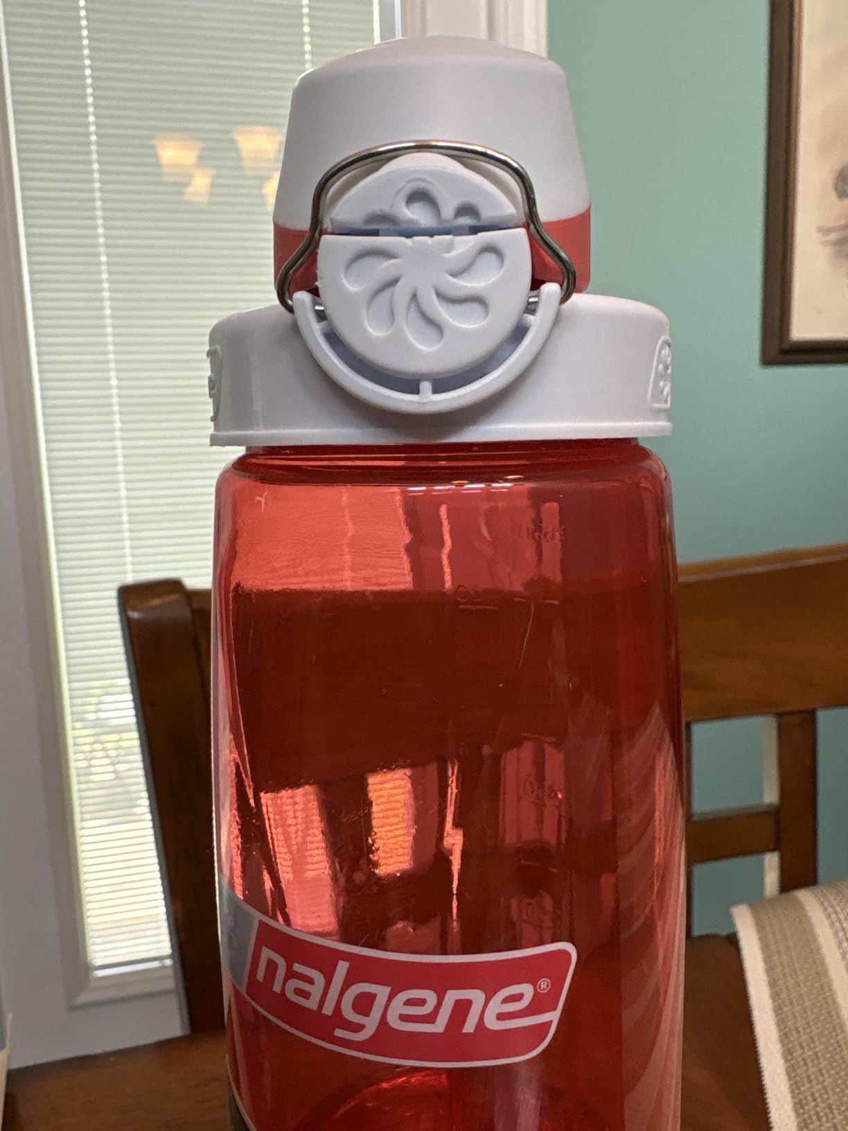 Nalgene 24 oz On The Fly Lock-Top Water Bottle, Slate Blue w/Glacial | Easy Chug Cap with Locking Lid, Cup Holder Size, BPA-Free customer photo 2
