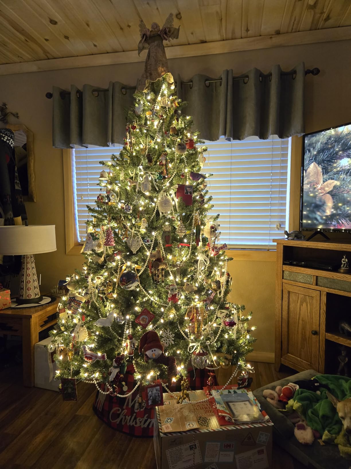 Balsam Hill 6.5ft Pre-Lit Classic Blue Spruce - Artificial Christmas Tree with 2,144+ Tips, 700 Clear LED Lights customer photo 1