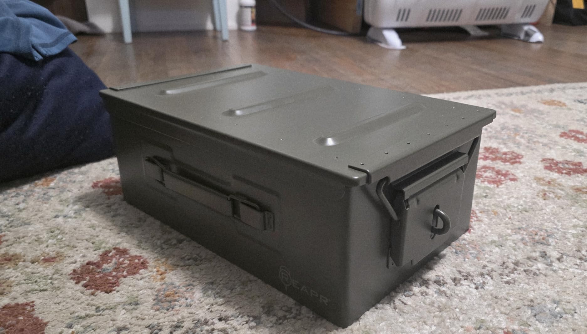 Reapr Steel Ammo Can, Heavy Duty Locking Metal Ammo Storage Box, Airtight and Watertight 30 Cal or 50 Cal Case for Rifle, Shotgun, Pistol, Military Footlocker Style Tool and Gear Organizer customer photo 2