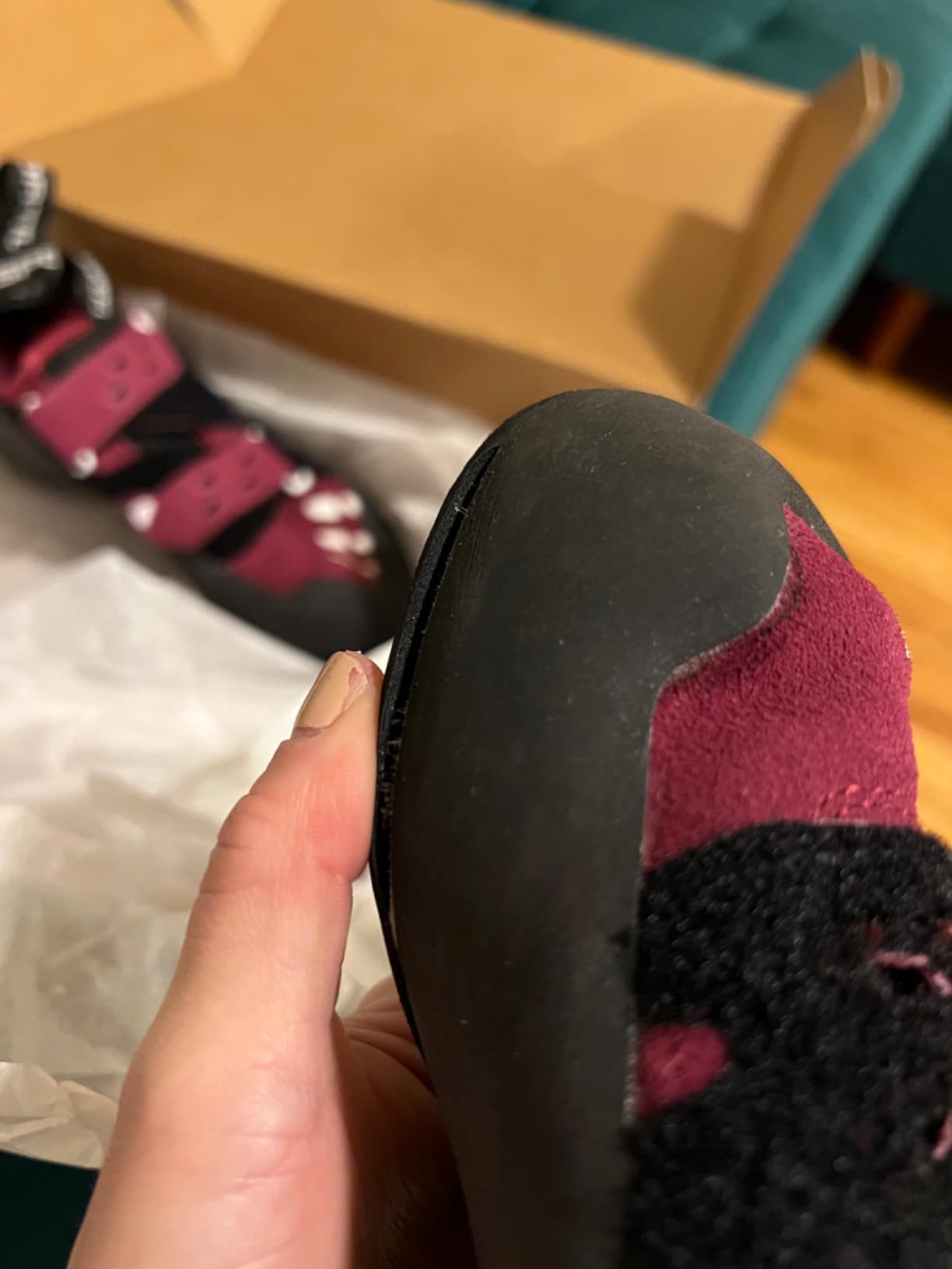 La Sportiva Womens Tarantula Rock Climbing Shoes | Introductory Indoor/Outdoor Shoe, Premium Comfort, Higher Volume, Easy On/Off, Hook & Loop Closure customer photo 2