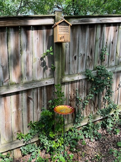 Mason Bee House -Wax Coated Mason House for The Garden,Natural Handmade Wooden Mason Home, Attracts Peaceful Bee Pollinators, Native Mason Bee Habitat customer photo 1