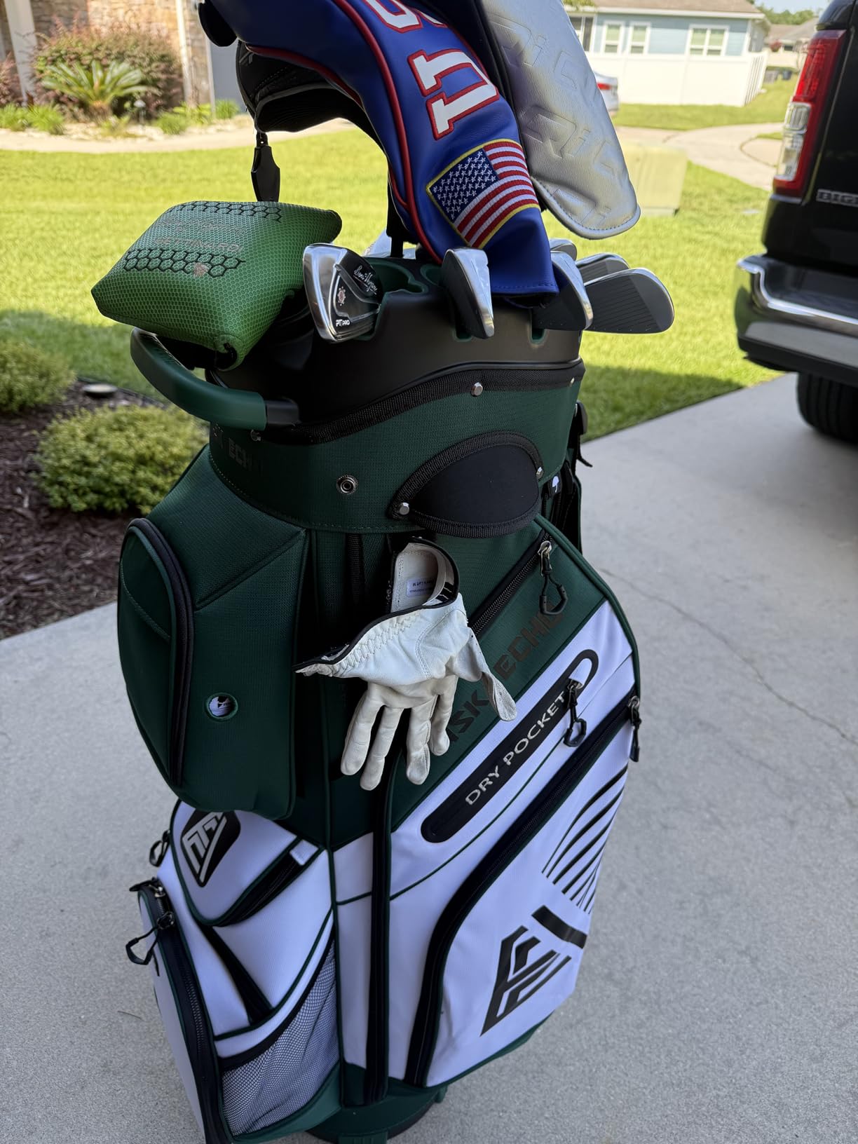 ASK ECHO T-Lock Golf Cart Bag, Quiet 14-Way Full-Length Divider | Keeps every club protected, organized and easy to access. Smart pocket layout keeps every essential within easy reach customer photo 1