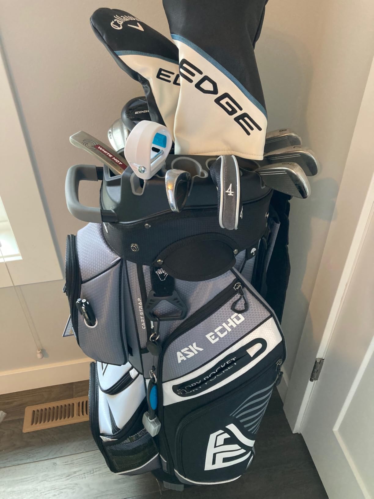 ASK ECHO T-Lock Golf Cart Bag, Quiet 14-Way Full-Length Divider | Keeps every club protected, organized and easy to access. Smart pocket layout keeps every essential within easy reach customer photo 2