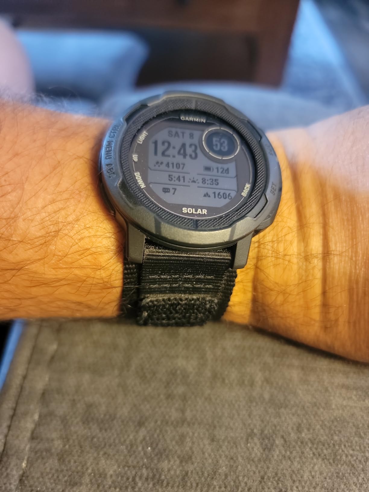 Garmin Instinct 2 Solar, Smaller-Sized Rugged Outdoor Watch with GPS, with Solar Charging Capabilities, Built for All Elements, Multi-GNSS Support, Tracback Routing and More, Graphite customer photo 1