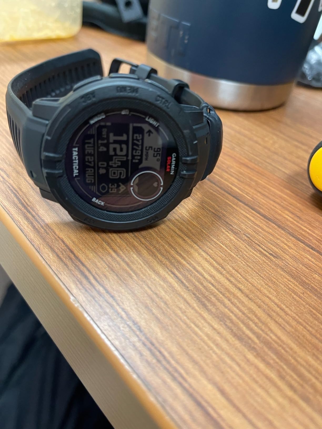 Garmin Instinct 2 Solar, Tactical-Edition, Rugged Outdoor Watch with GPS, with Solar Charging Capabilities, Built for All Elements, Multi-GNSS Support, Tracback Routing and More, Black customer photo 1