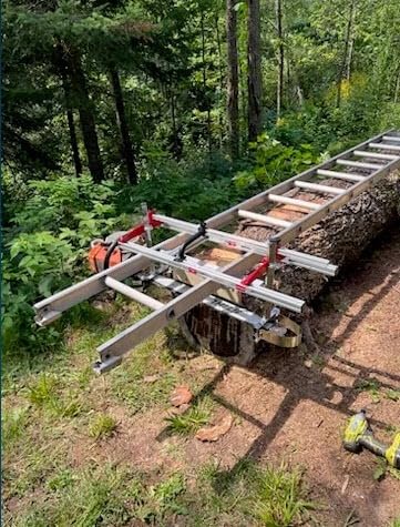 Zozen Chainsaw Mill, Portable Sawmill - Can be Assembled into 3 sizes for Independent Use, Suitable for 14-36 inches Planking Milling Bar, A Flexible Cutting Guide System for Builders and Woodworkers. customer photo 2