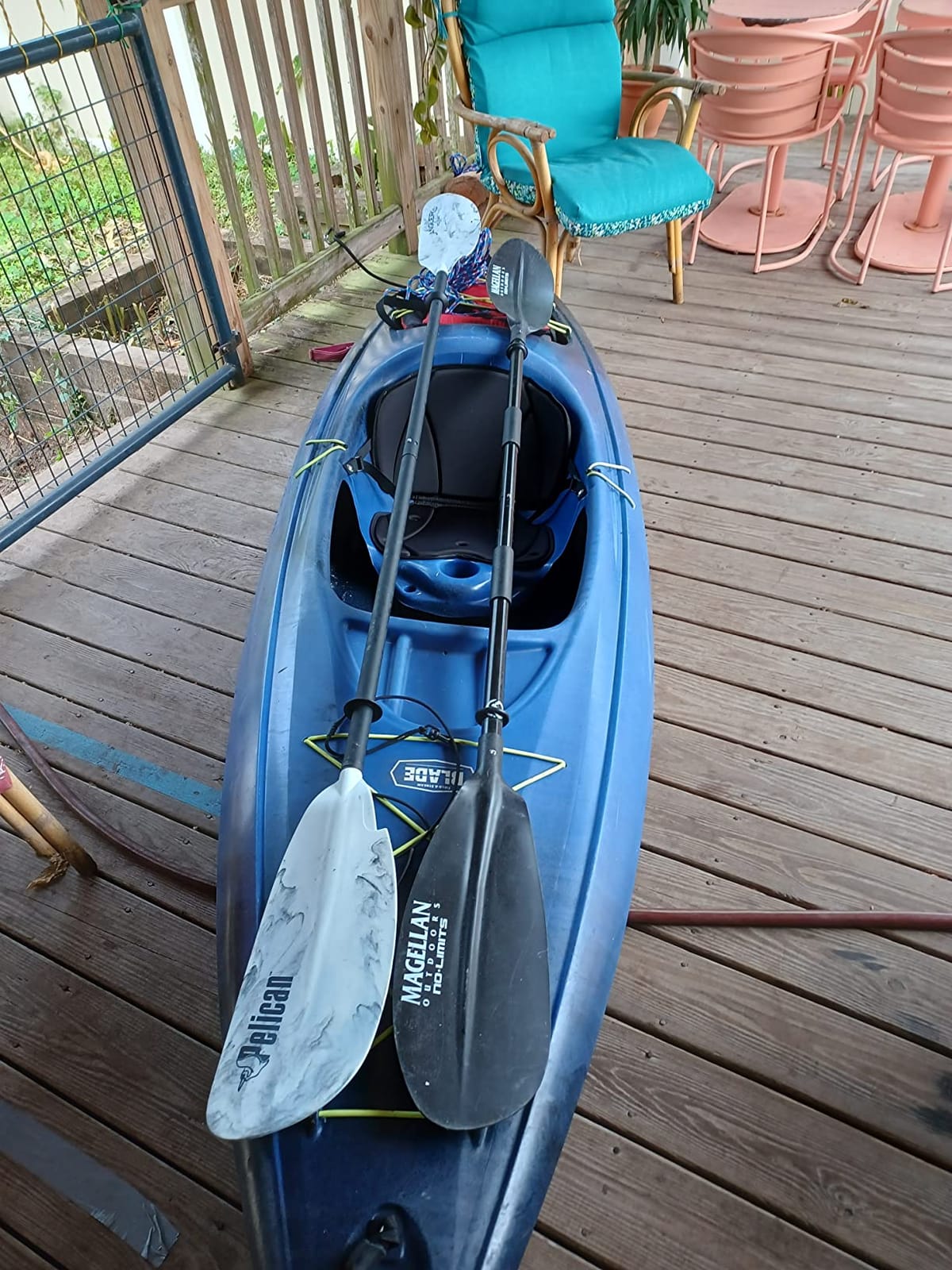 Pelican - Poseidon Angler Paddle - Aluminum Shaft with Reinforced Fiberglass Blades - Lightweight, Adjustable Kayaks Paddles - Perfect for Kayak Fishing customer photo 2