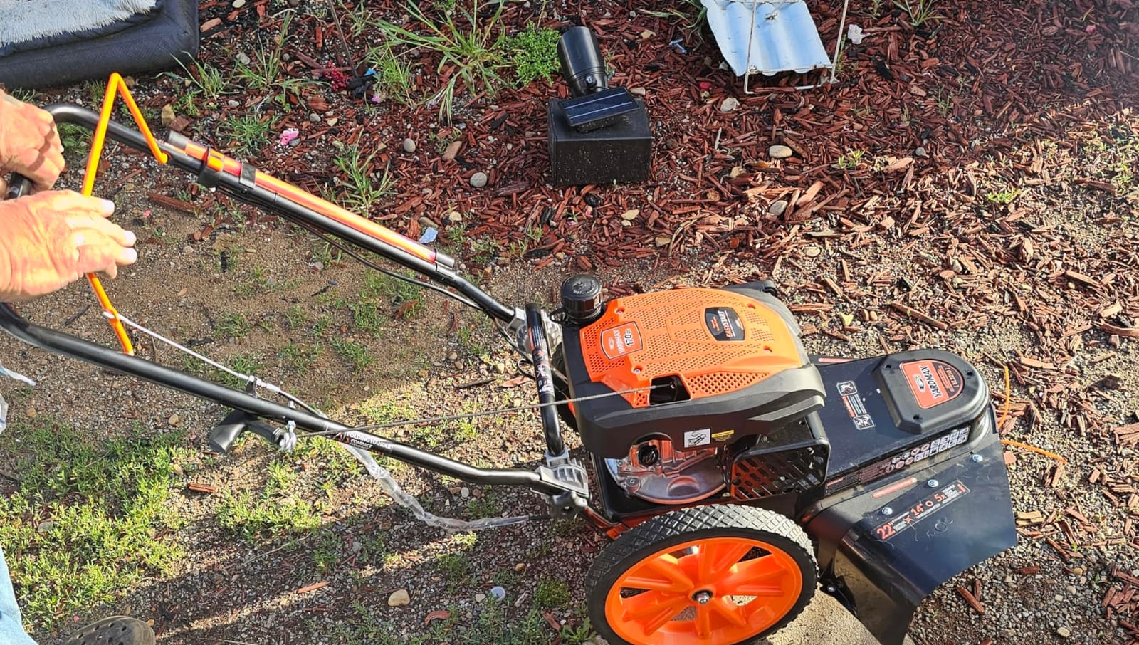 YARDMAX YL2250 22 in. 170cc Gas Walk Behind String Trimmer Mower customer photo 1