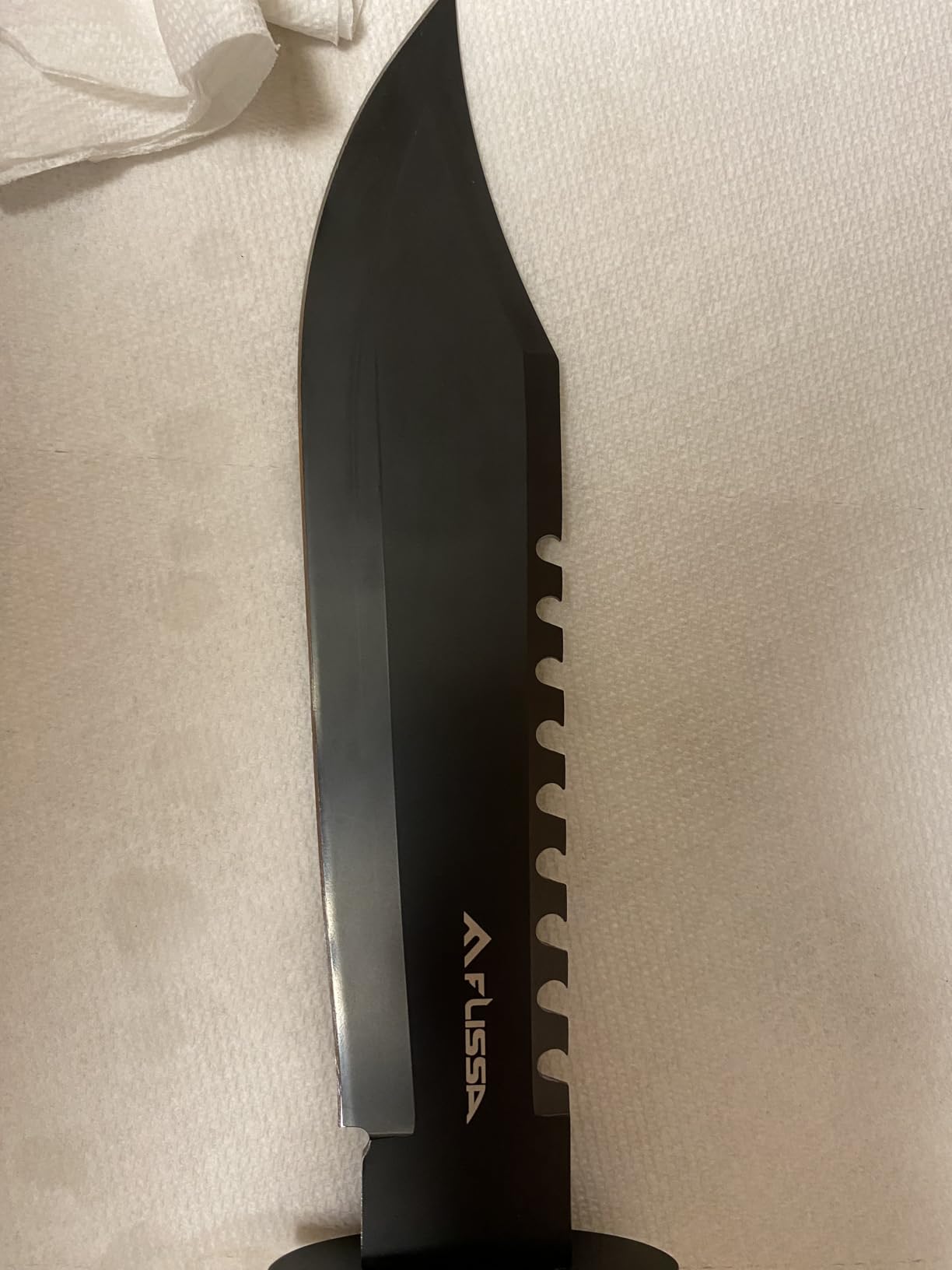 FLISSA Survival Hunting Knife with Sheath, 15-inch Tactical Bowie Knife | Sharpener & Fire Starter Included, Full Tang Fixed Blade customer photo 2