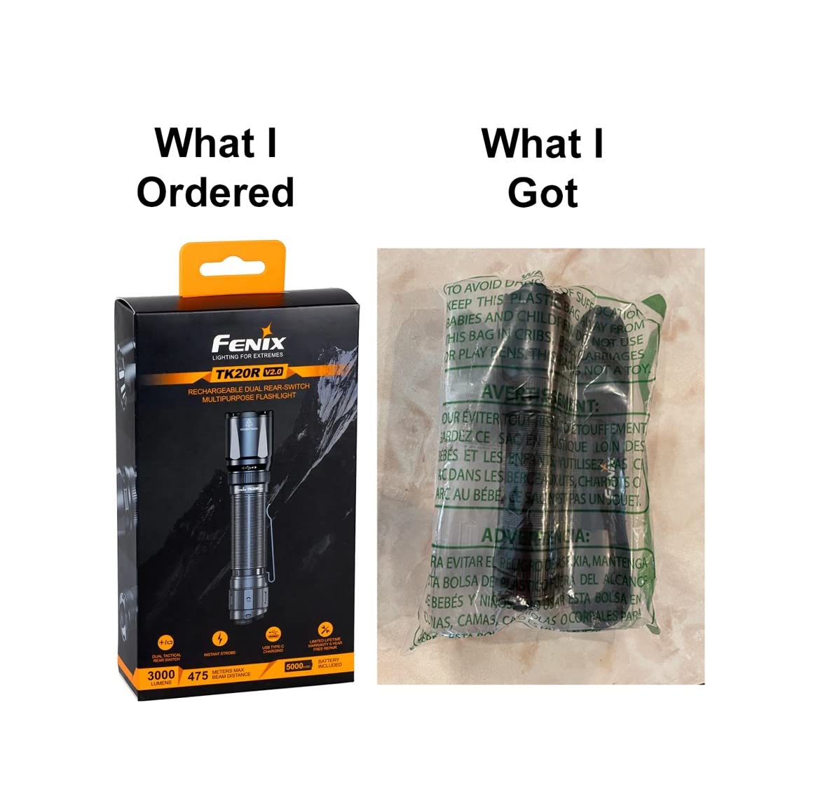Fenix TK20R v2.0 Rechargeable Tactical Flashlight, 3000 Lumen Long Throw USB-C Tac Light, with LumenTac Organizer customer photo 1