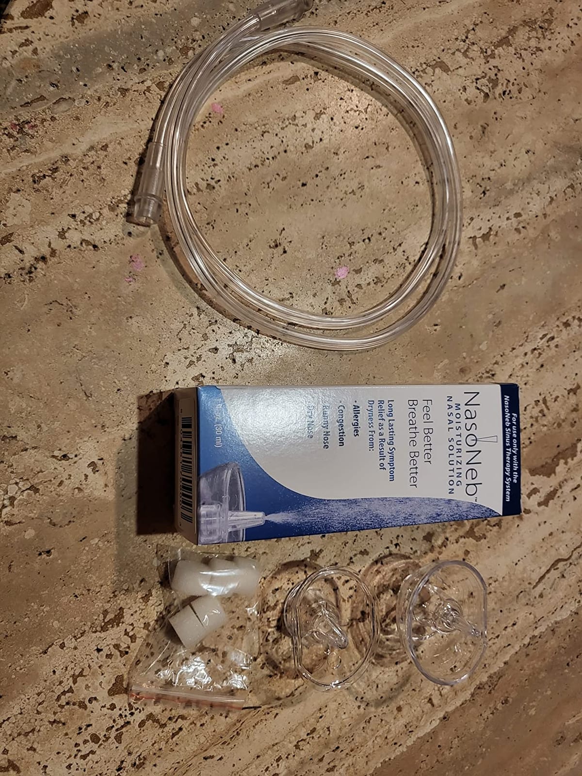 NASONEB Sinus Therapy System Starter Kit - 60 Second Nasal Nebulizer for ENT Quality Treatment at Home of Allergies, Chronic Sinusitis, Dry Nose & Nasal Polyps - Designed for 98% Deeper Sinus Reach customer photo 2