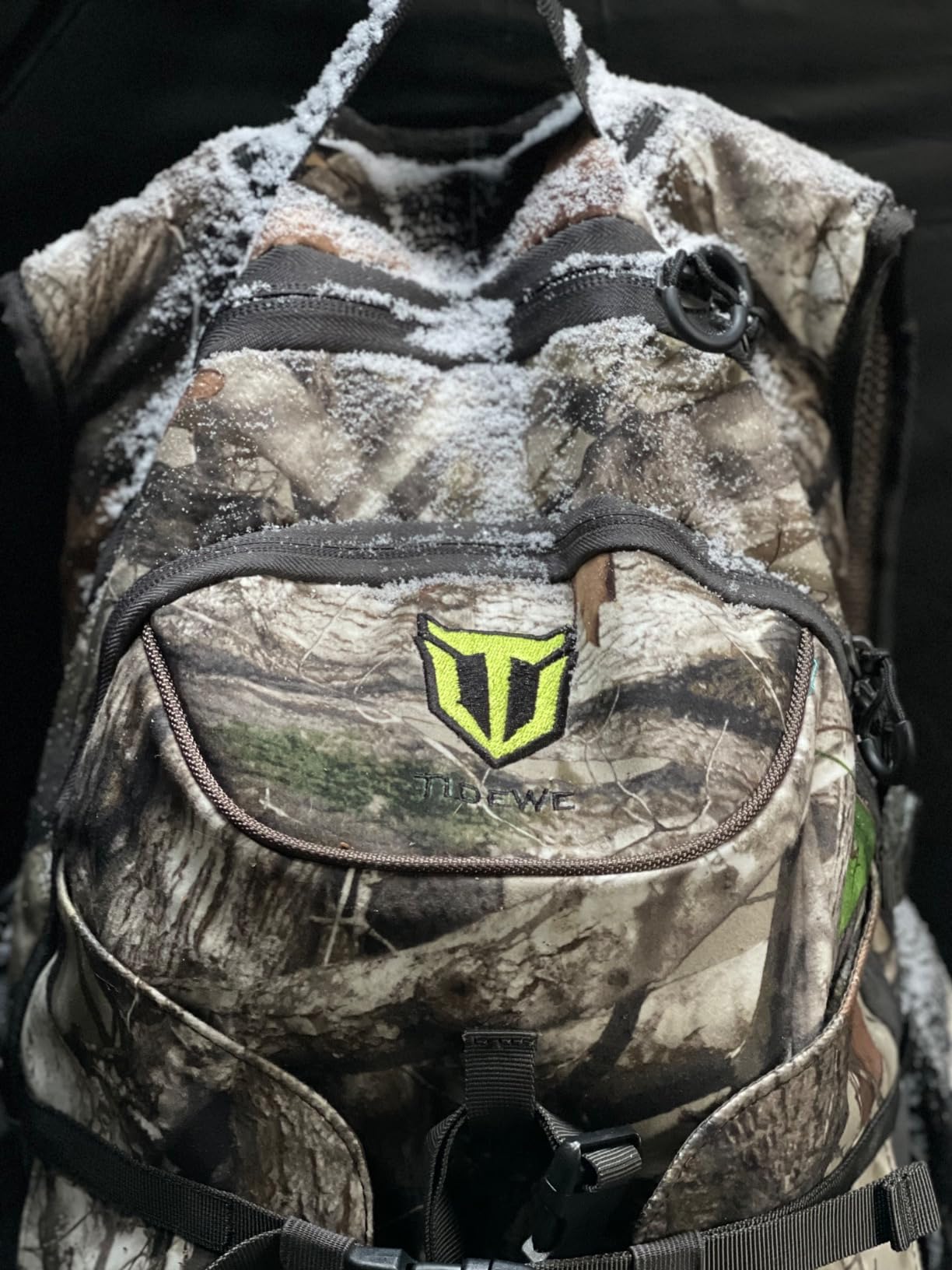 TIDEWE 40L Camo Backpack for Men, Waterproof Hiking Daypack with Rain Cover | Quiet Fabric, Multi-Pocket Organization, Breathable Back Panel, Hydration Compatible, Padded Shoulder Straps, Next Camo G2 customer photo 1