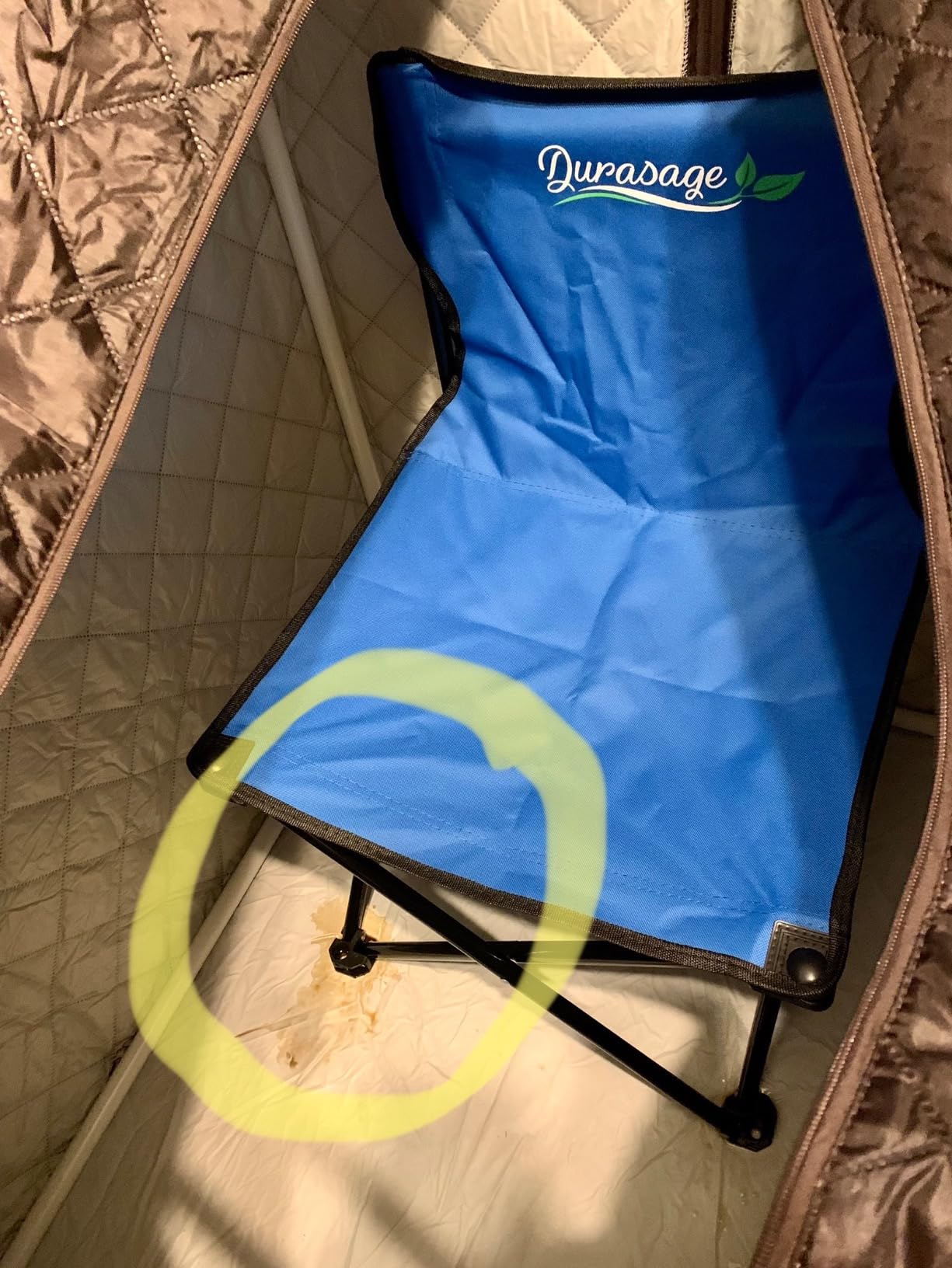 Durasage Lightweight Portable Personal Steam Sauna Spa for Relaxation at Home, 60 Minute Timer, 800 Watt Steam Generator, Chair Included (Black) customer photo 2