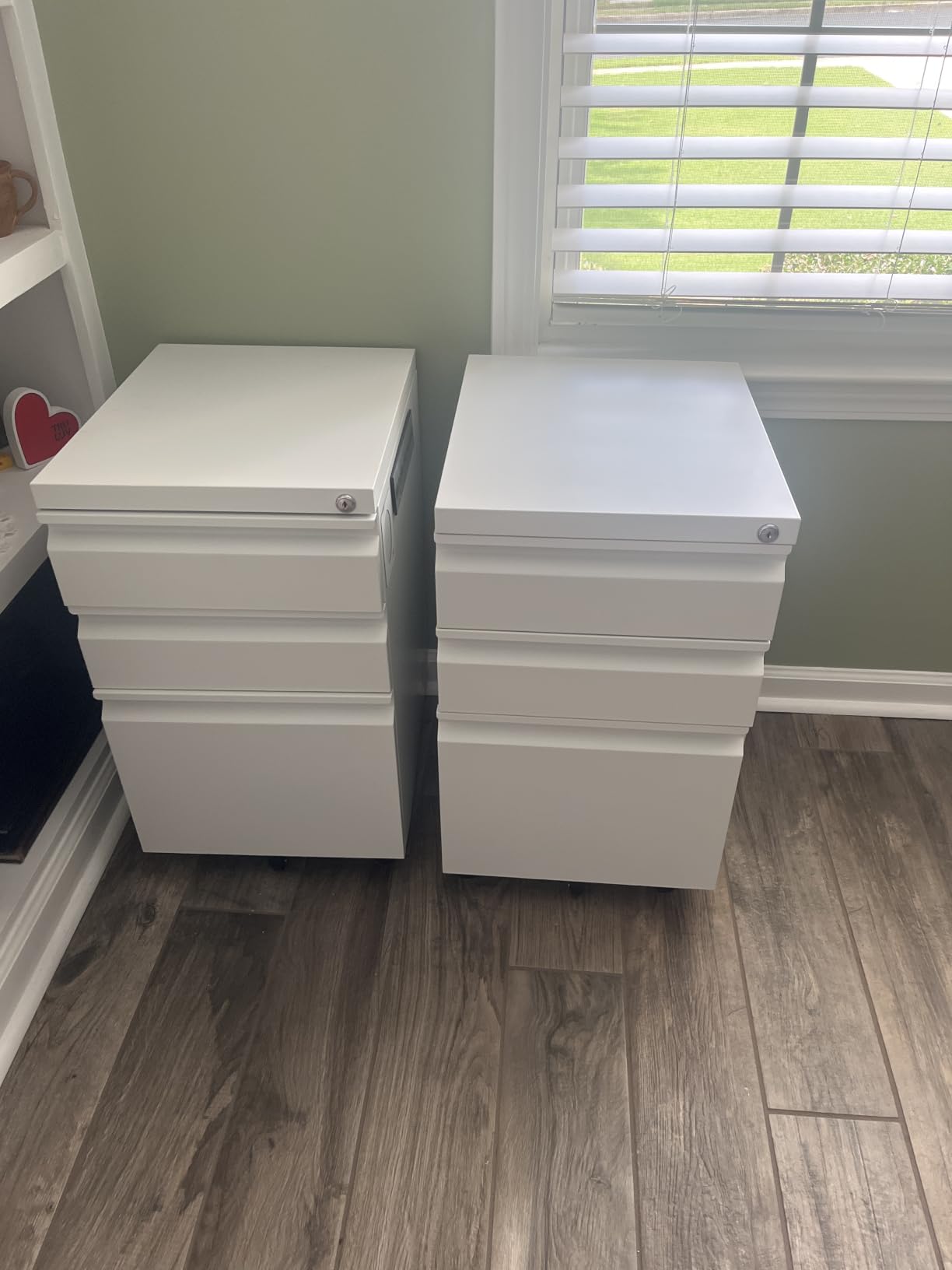 Letaya 3 Drawer Mobile File Cabinet with Lock, Under Desk Metal Filing Cabinets for Home Office Organizer Letters/Legal/A4 (Fully Assembled-Black) customer photo 2