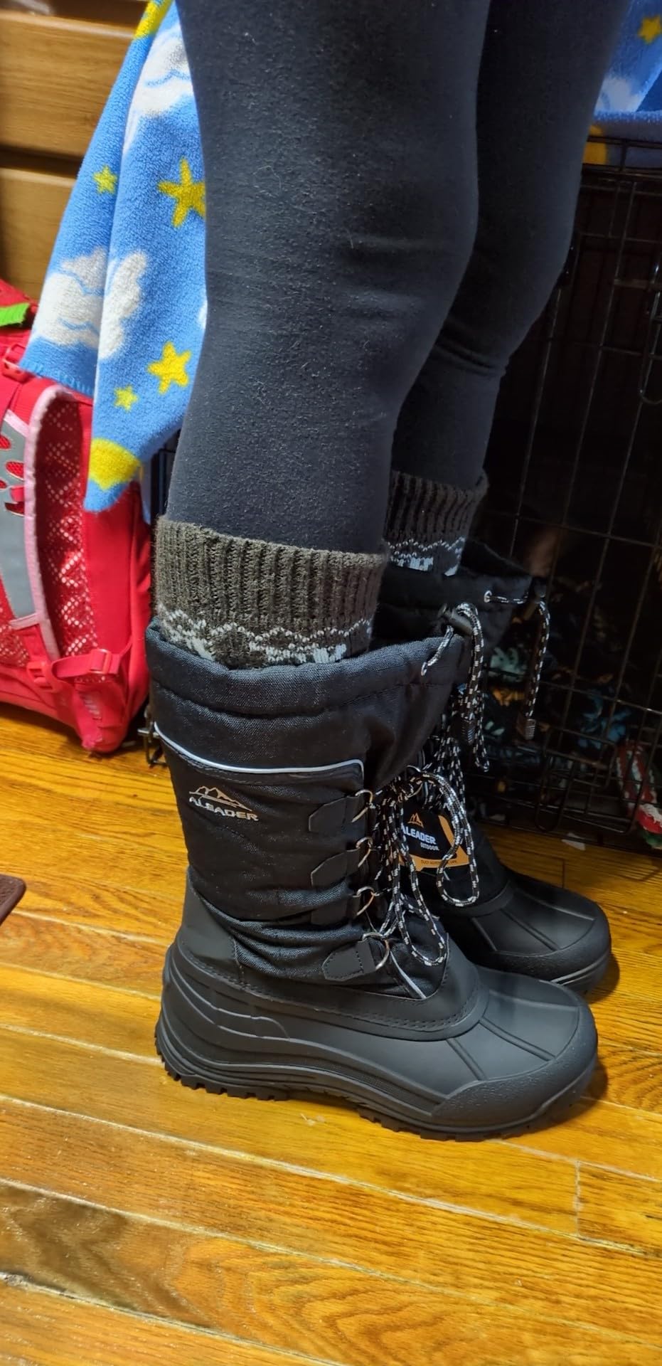 ALEADER Men's Winter Waterproof Insulated Shell Warm Inner Comfortable Outdoor Snow Boots customer photo 1