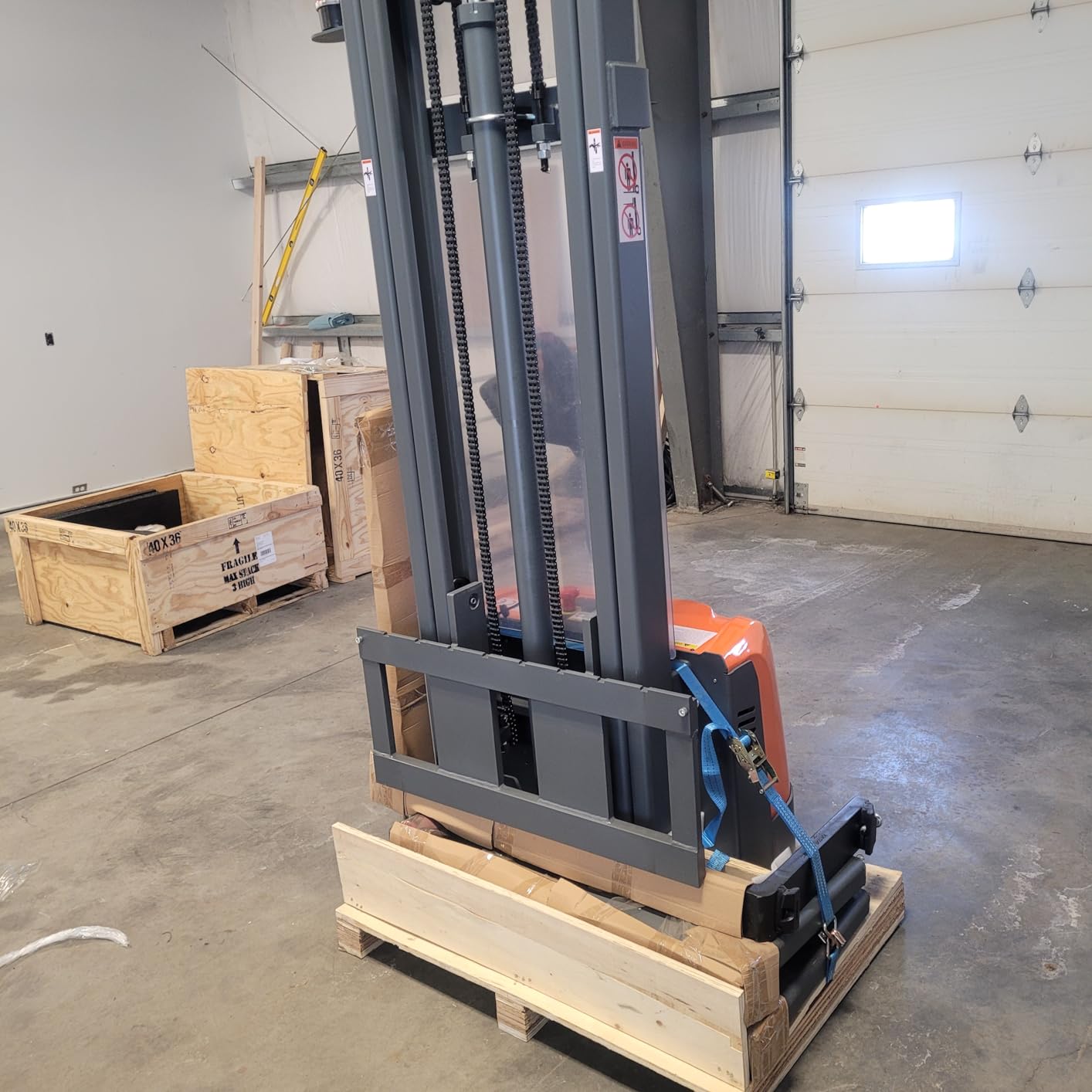 Tory Carrier Full Electric Pallet Stacker 3300 lb. Capacity 130