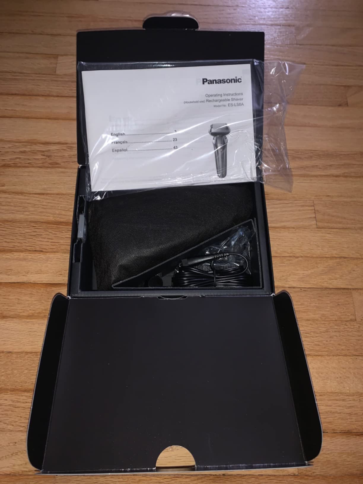 Panasonic ARC6 Electric Razor for Men Face, Wet & Dry Foil Shavers for Men, Pop-Up Trimmer, Ultra-Fast 6-Blade, Smart Shave Sensor, 22D Flexible Pivoting Head - ES-LS8A-K (Black) customer photo 2