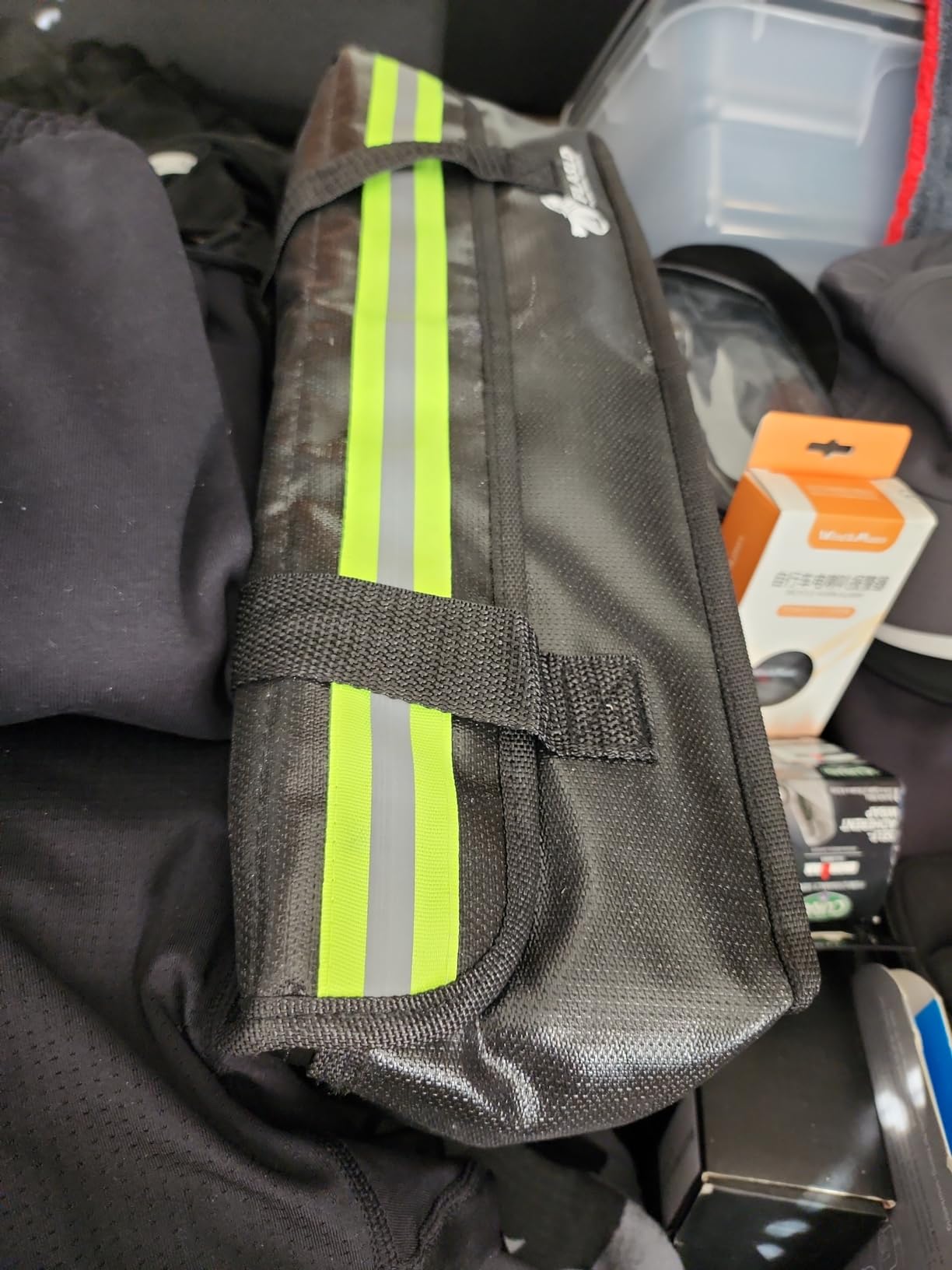 FLASLD Large Fireproof Lipo Bag for 100Ah Lithium Battery Storage and Charging, 14 x 7.8 x 9.5in Waterproof Box for Documents and Valuables customer photo 2